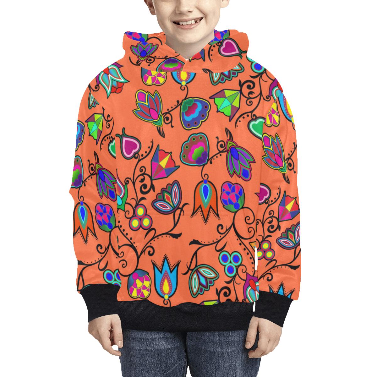 Indigenous Paisley Sierra Kids' All Over Print Hoodie (Model H38) Kids' AOP Hoodie (H38) e-joyer
