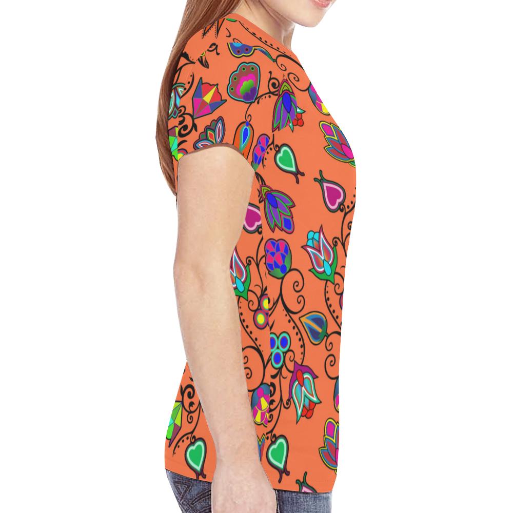Indigenous Paisley - Sierra New All Over Print T-shirt for Women (Model T45) New All Over Print T-shirt for Women (T45) e-joyer