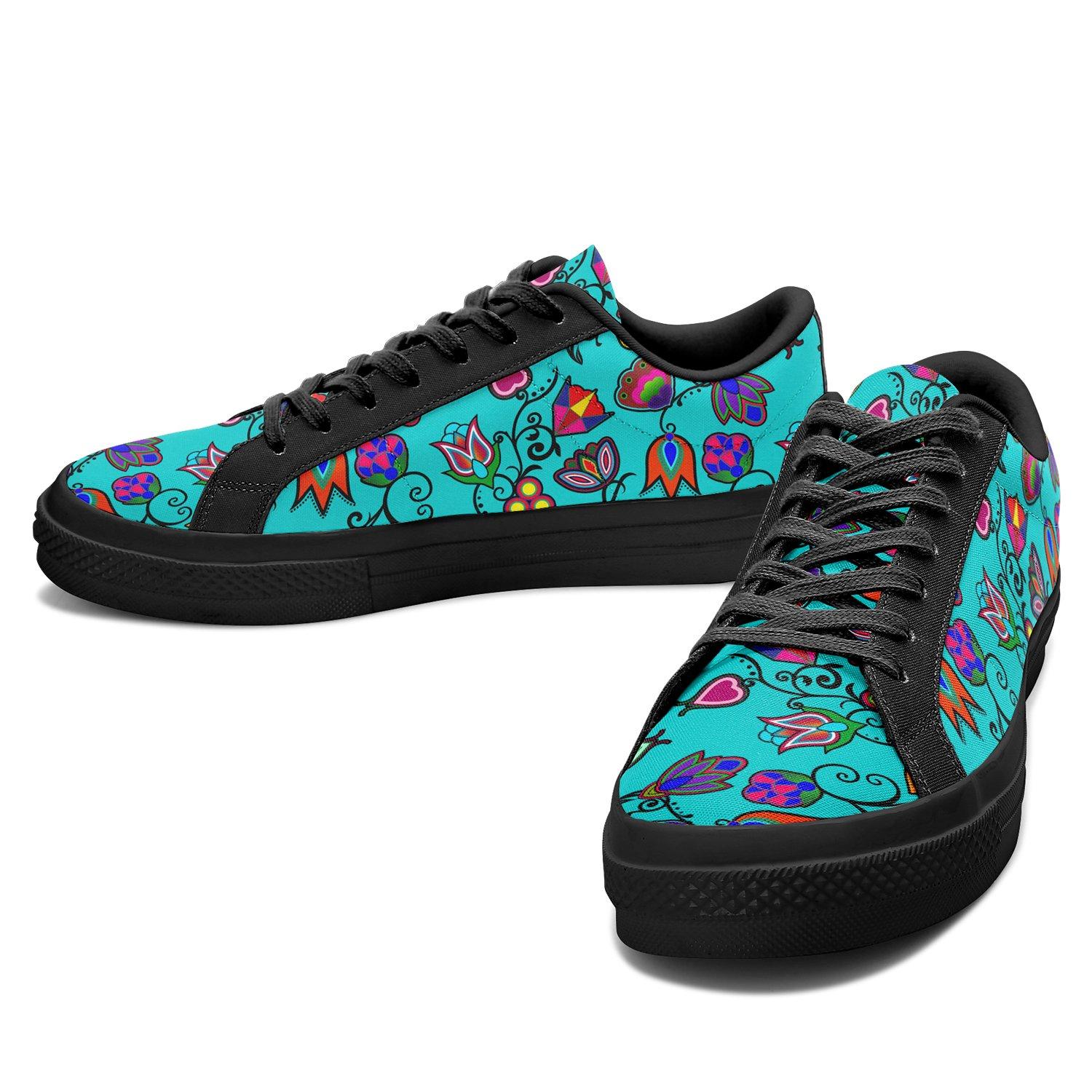 Indigenous Paisley Sky Aapisi Low Top Canvas Shoes Black Sole 49 Dzine