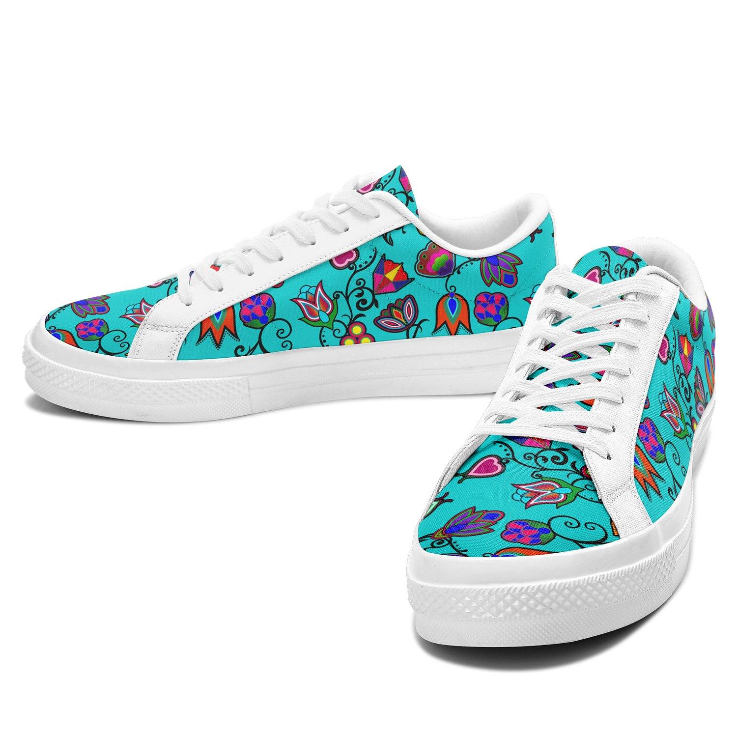 Indigenous Paisley Sky Aapisi Low Top Canvas Shoes White Sole 49 Dzine