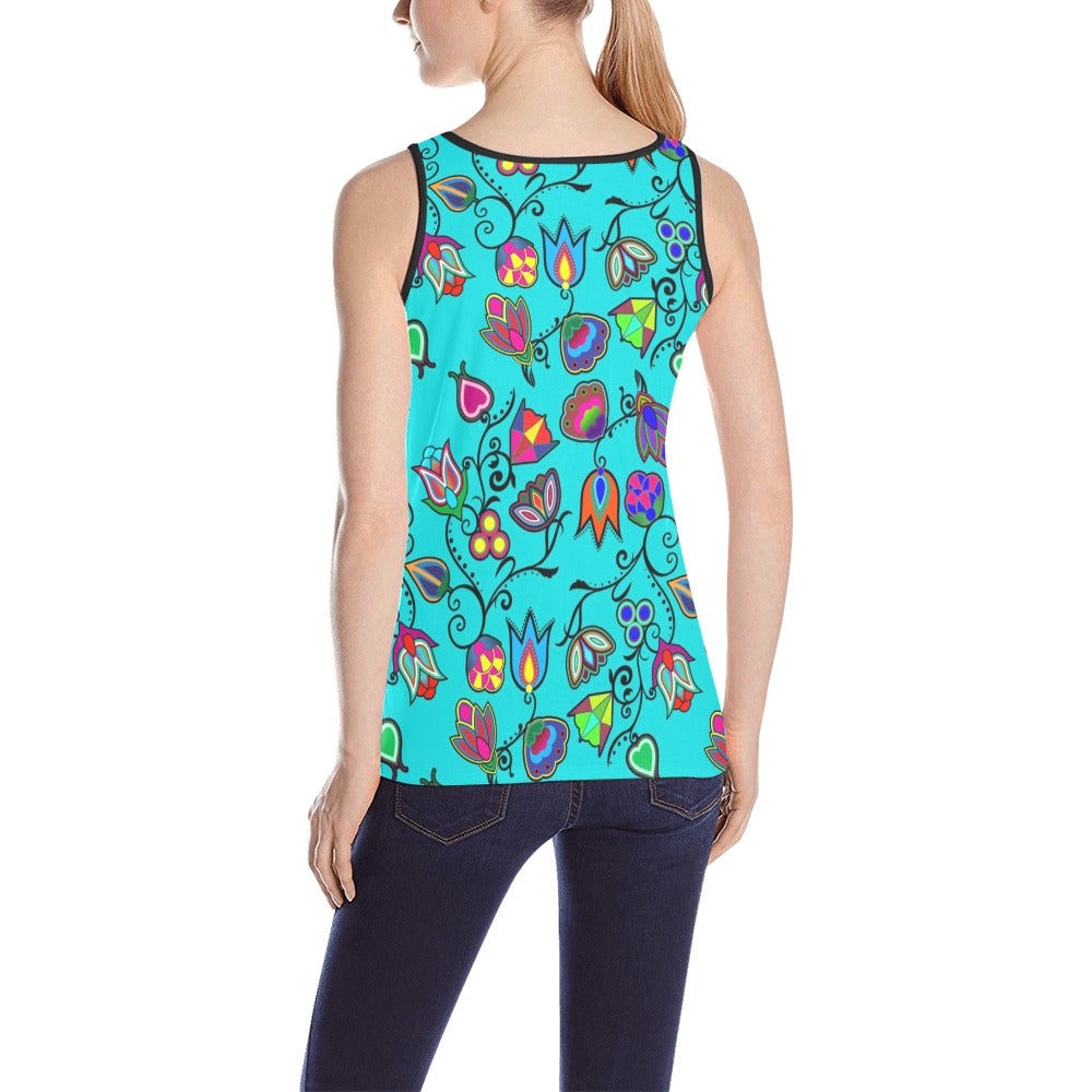 Indigenous Paisley Sky All Over Print Tank Top for Women (Model T43) All Over Print Tank Top for Women (T43) e-joyer