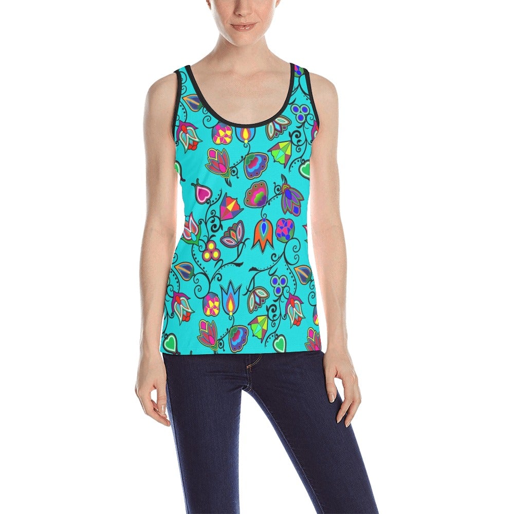 Indigenous Paisley Sky All Over Print Tank Top for Women (Model T43) All Over Print Tank Top for Women (T43) e-joyer