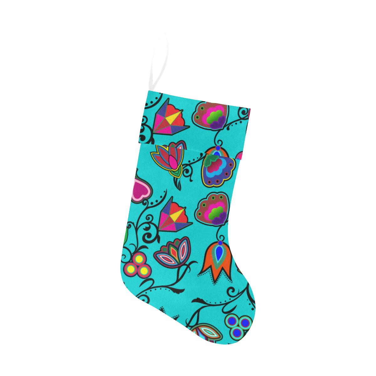Indigenous Paisley Sky Christmas Stocking holiday stocking e-joyer