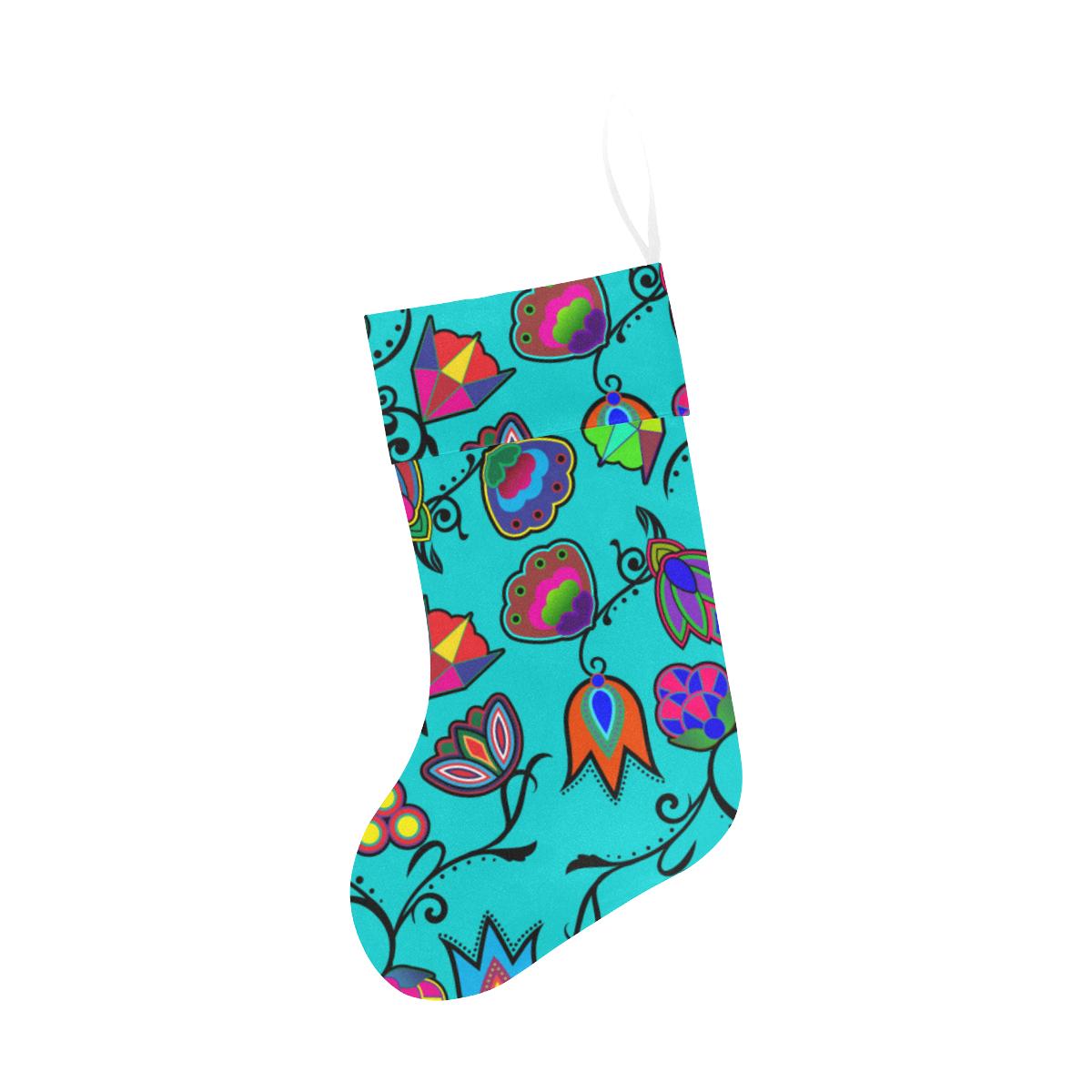 Indigenous Paisley Sky Christmas Stocking holiday stocking e-joyer