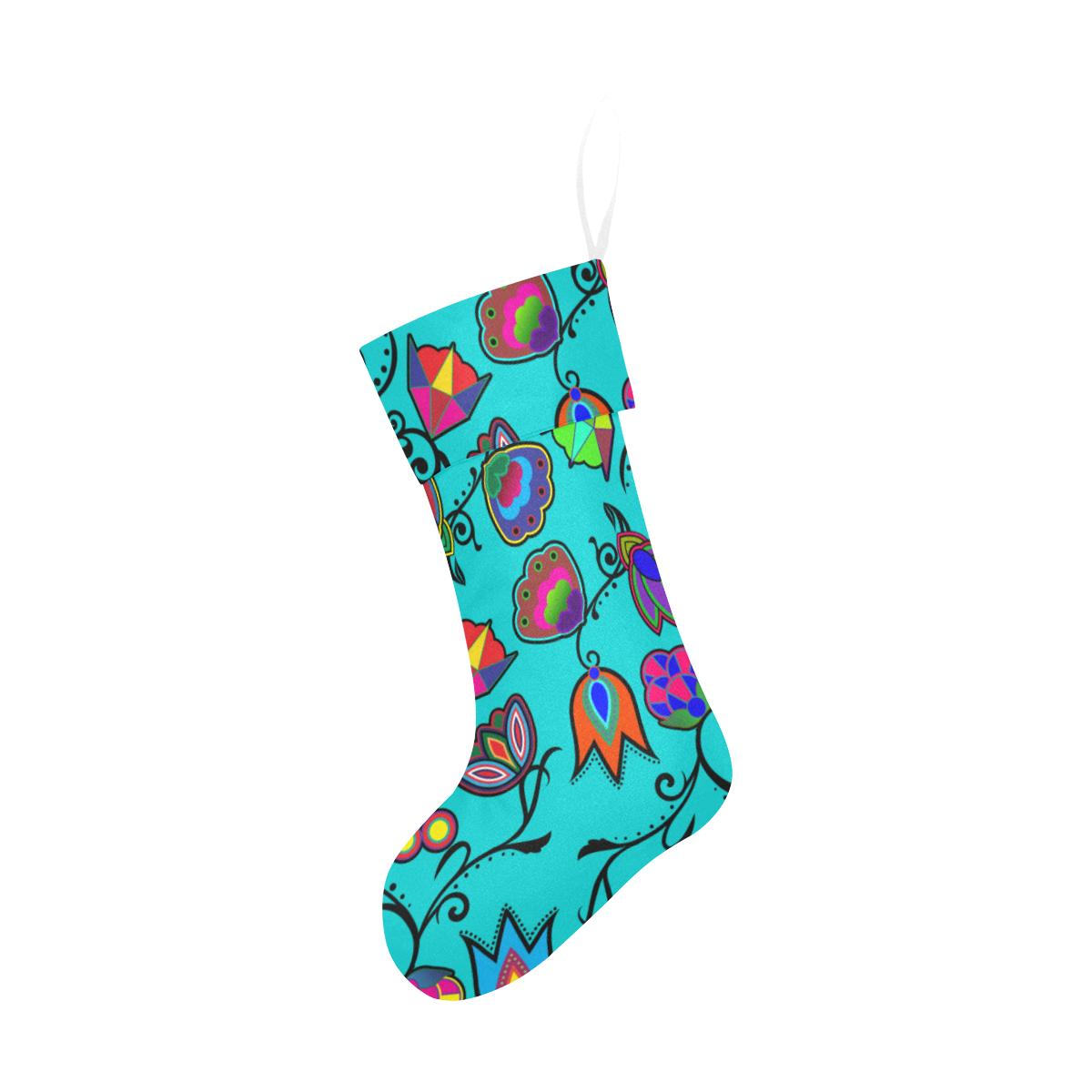 Indigenous Paisley Sky Christmas Stocking holiday stocking e-joyer
