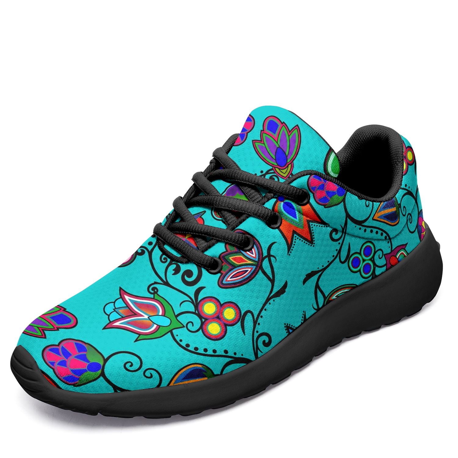 Indigenous Paisley Sky Ikkaayi Sport Sneakers 49 Dzine US Women 4.5 / US Youth 3.5 / EUR 35 Black Sole
