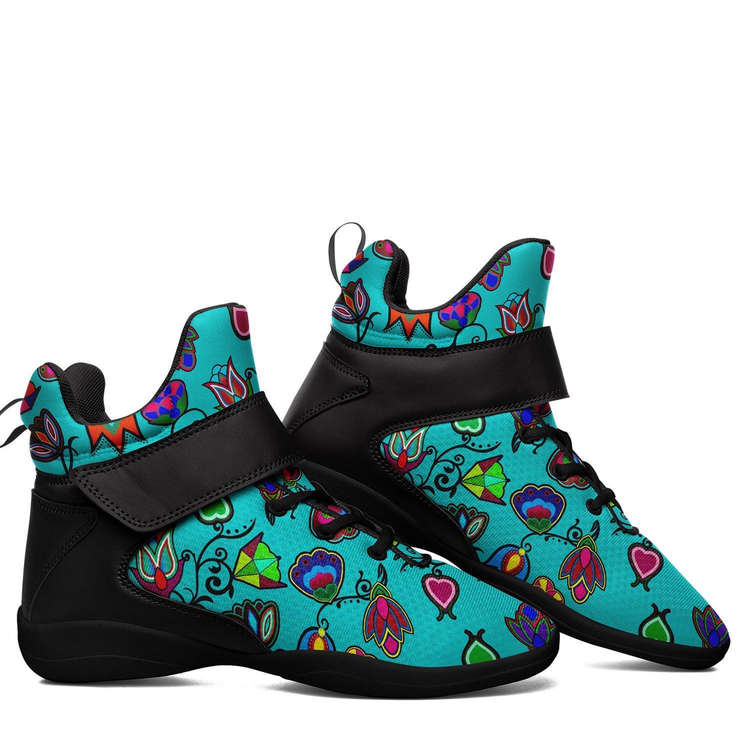 Indigenous Paisley Sky Ipottaa Basketball / Sport High Top Shoes - Black Sole 49 Dzine