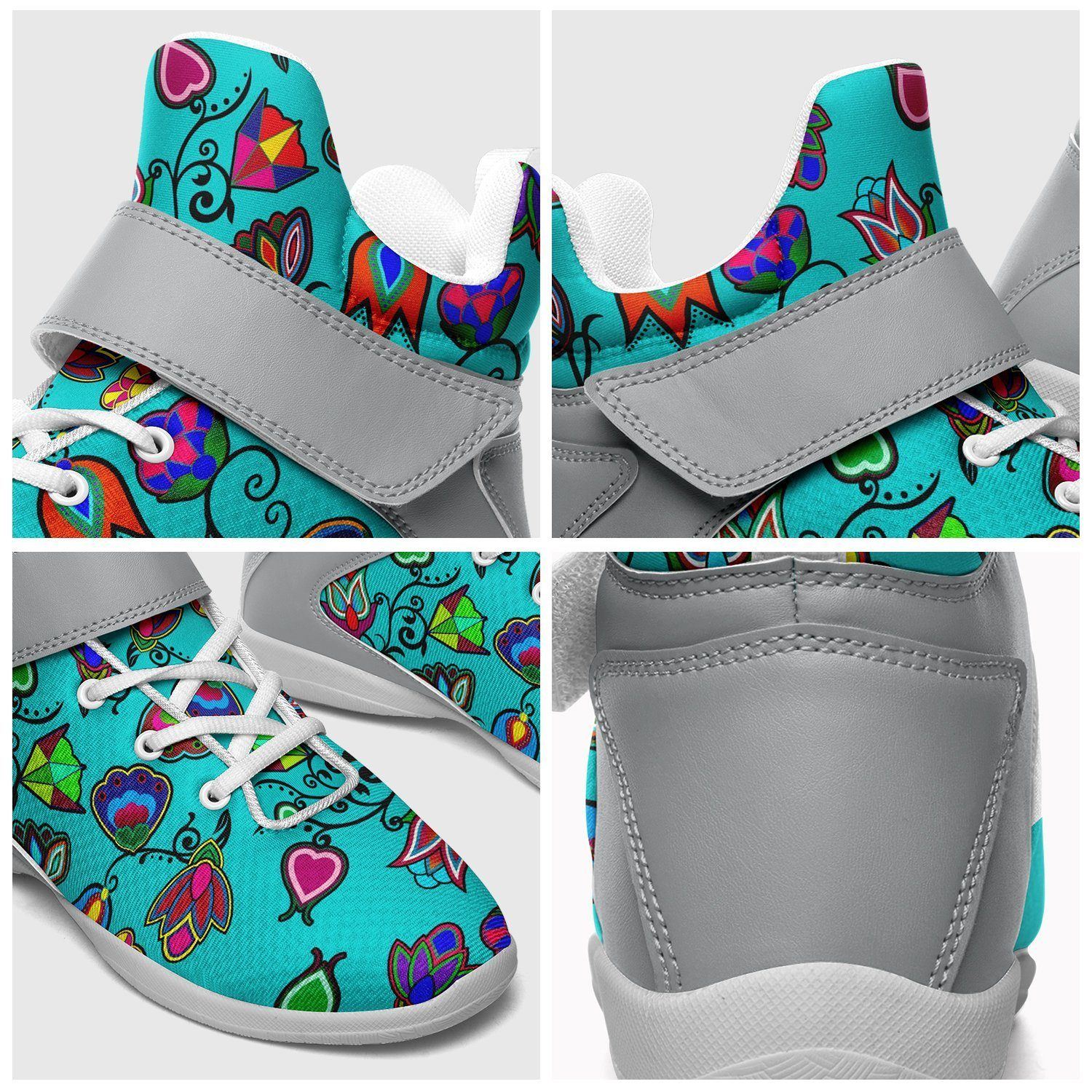 Indigenous Paisley Sky Kid's Ipottaa Basketball / Sport High Top Shoes 49 Dzine