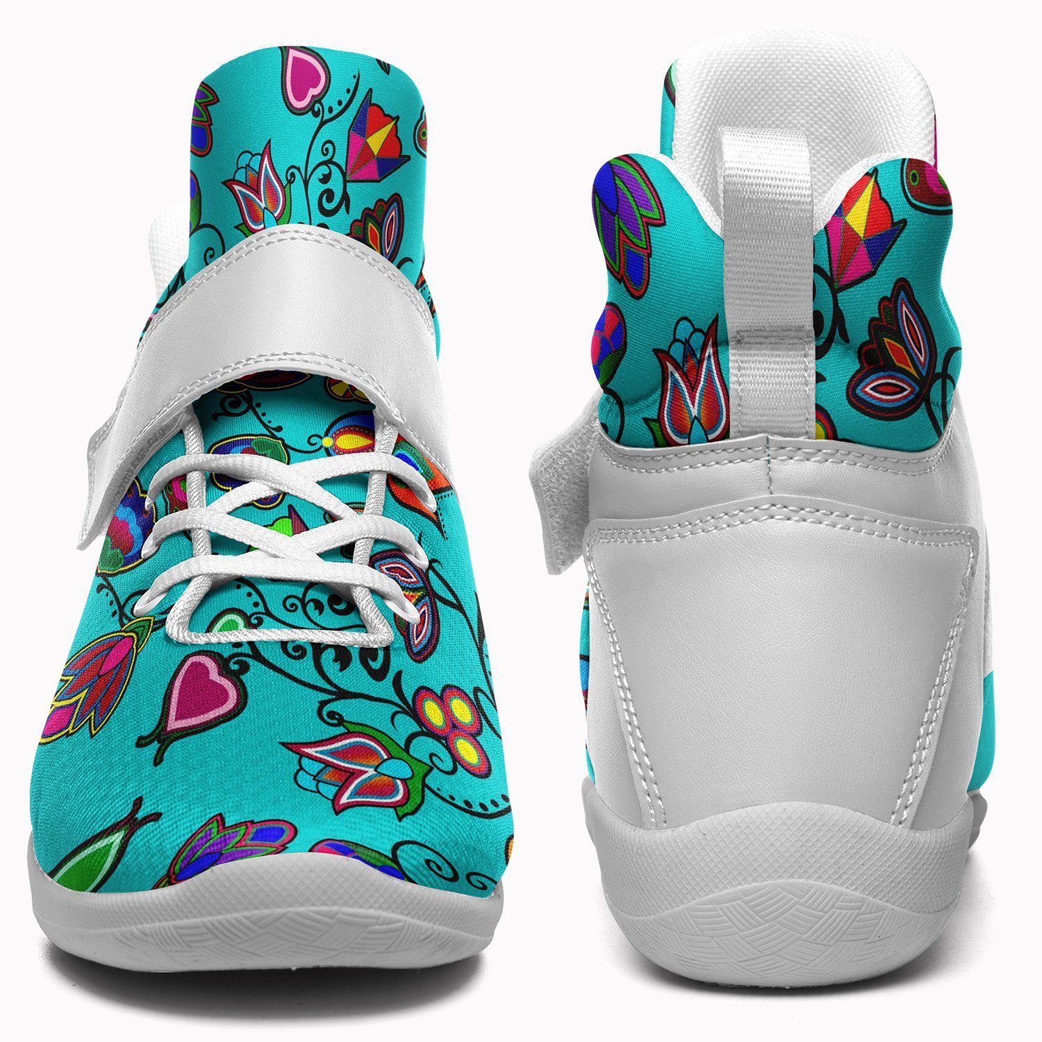 Indigenous Paisley Sky Kid's Ipottaa Basketball / Sport High Top Shoes 49 Dzine
