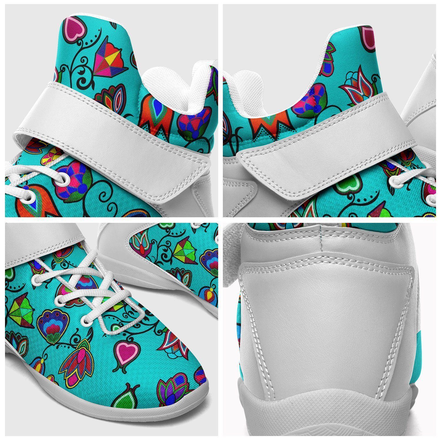 Indigenous Paisley Sky Kid's Ipottaa Basketball / Sport High Top Shoes 49 Dzine