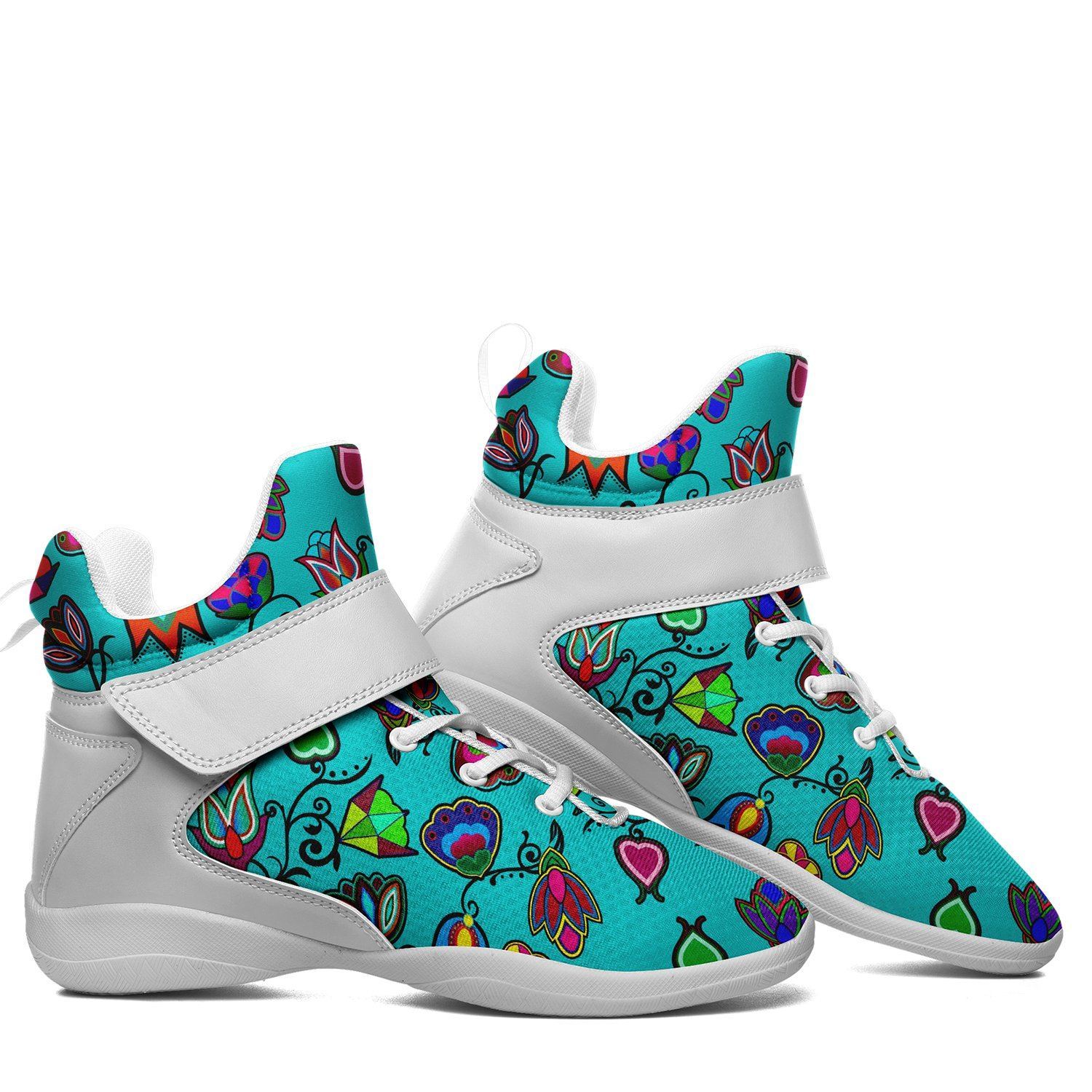 Indigenous Paisley Sky Kid's Ipottaa Basketball / Sport High Top Shoes 49 Dzine