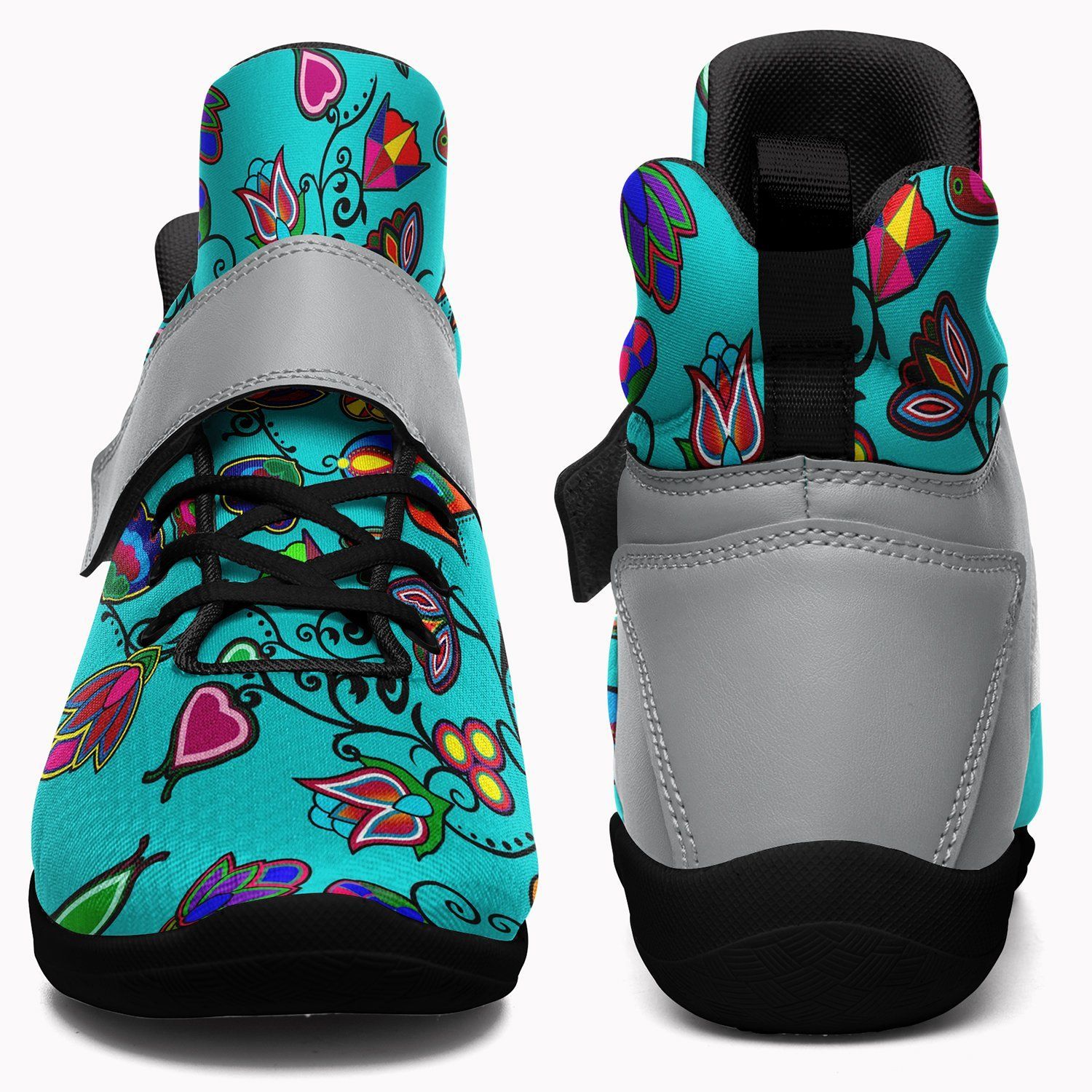 Indigenous Paisley Sky Kid's Ipottaa Basketball / Sport High Top Shoes 49 Dzine