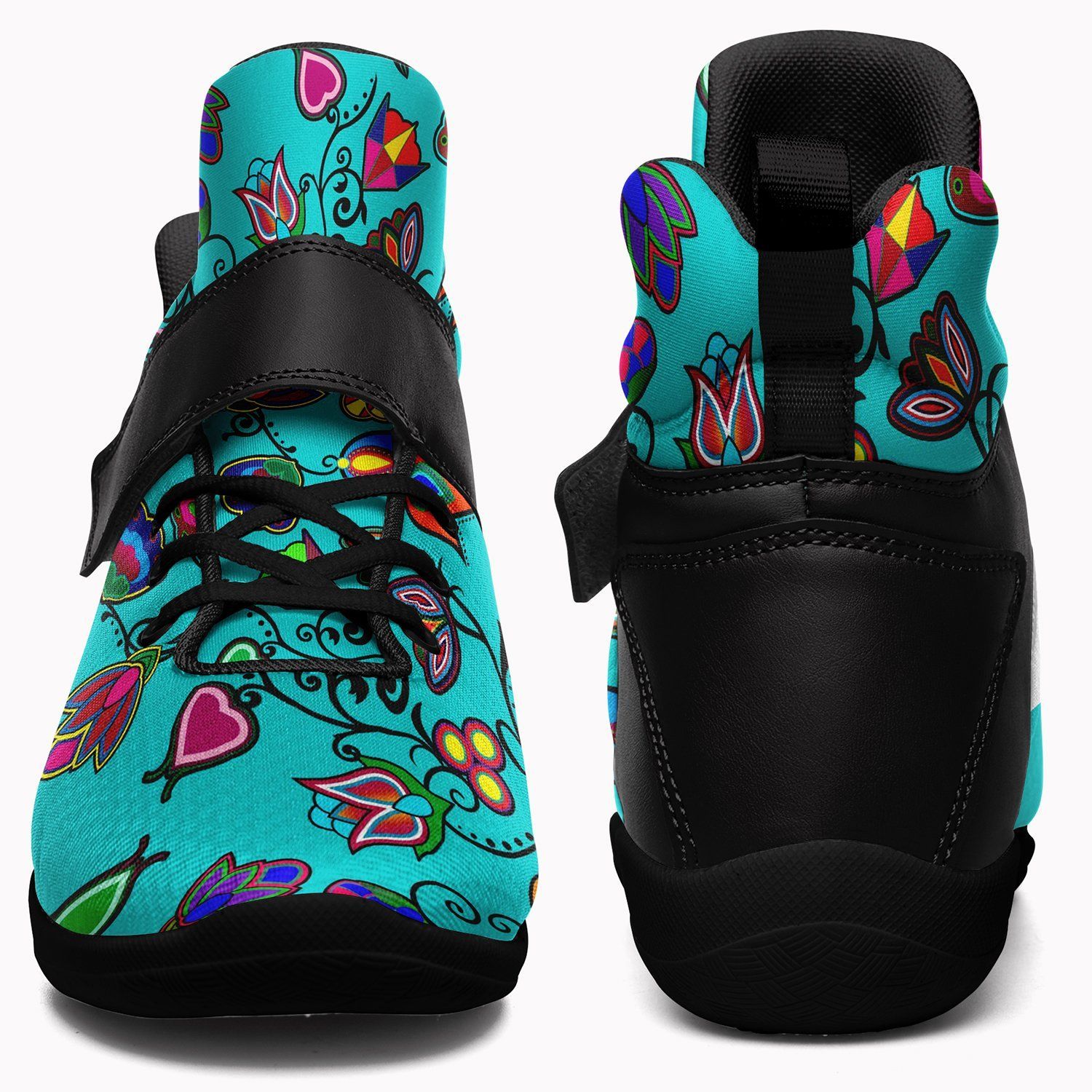 Indigenous Paisley Sky Kid's Ipottaa Basketball / Sport High Top Shoes 49 Dzine