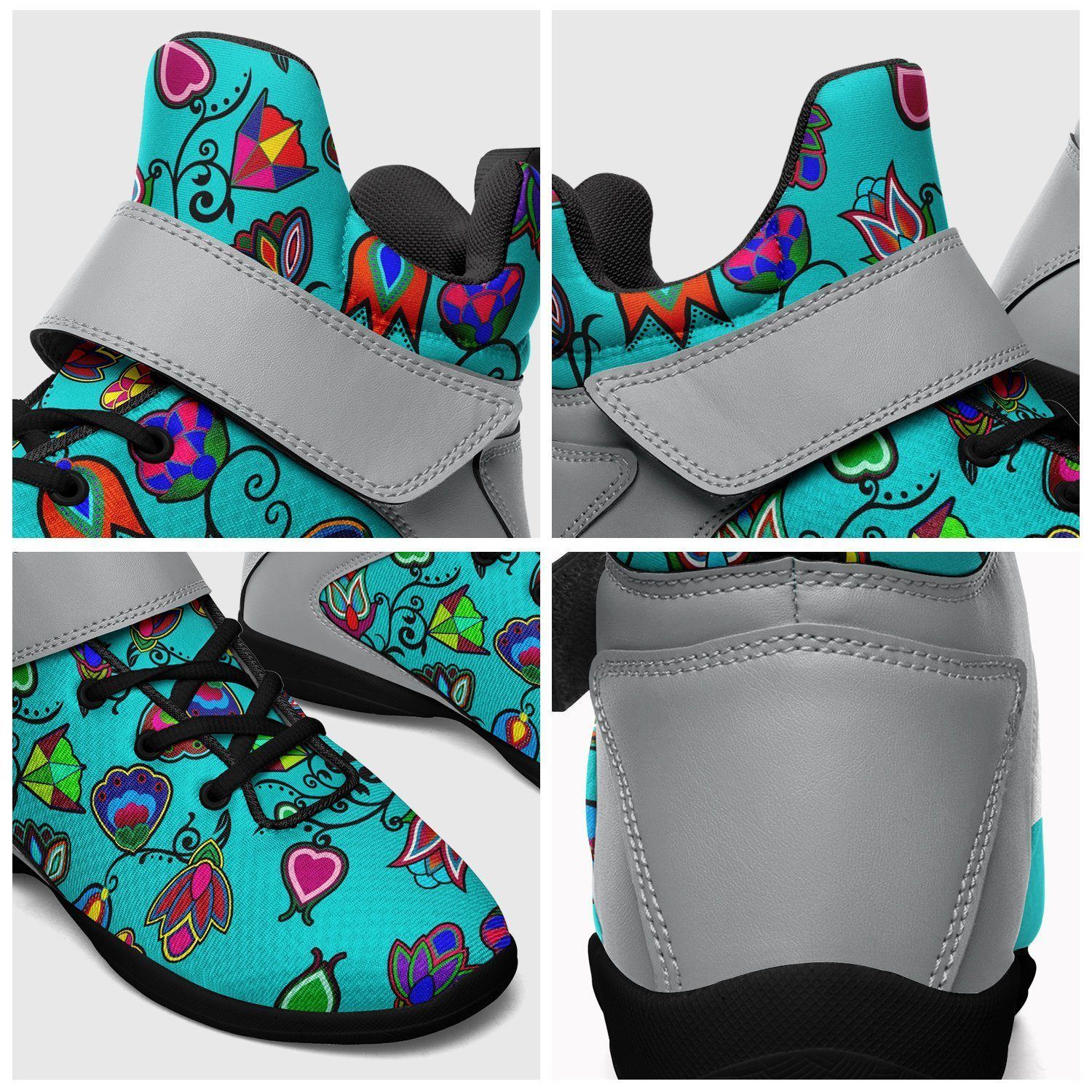 Indigenous Paisley Sky Kid's Ipottaa Basketball / Sport High Top Shoes 49 Dzine