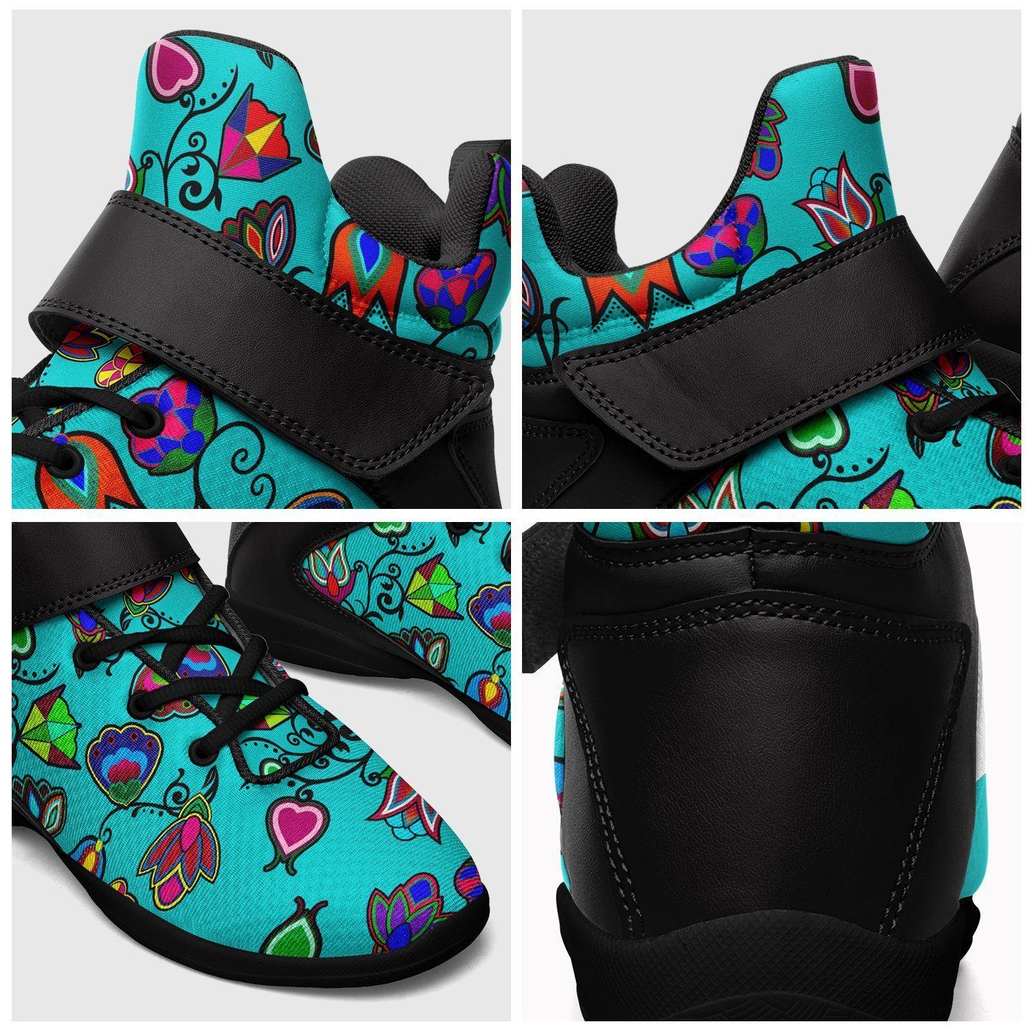 Indigenous Paisley Sky Kid's Ipottaa Basketball / Sport High Top Shoes 49 Dzine