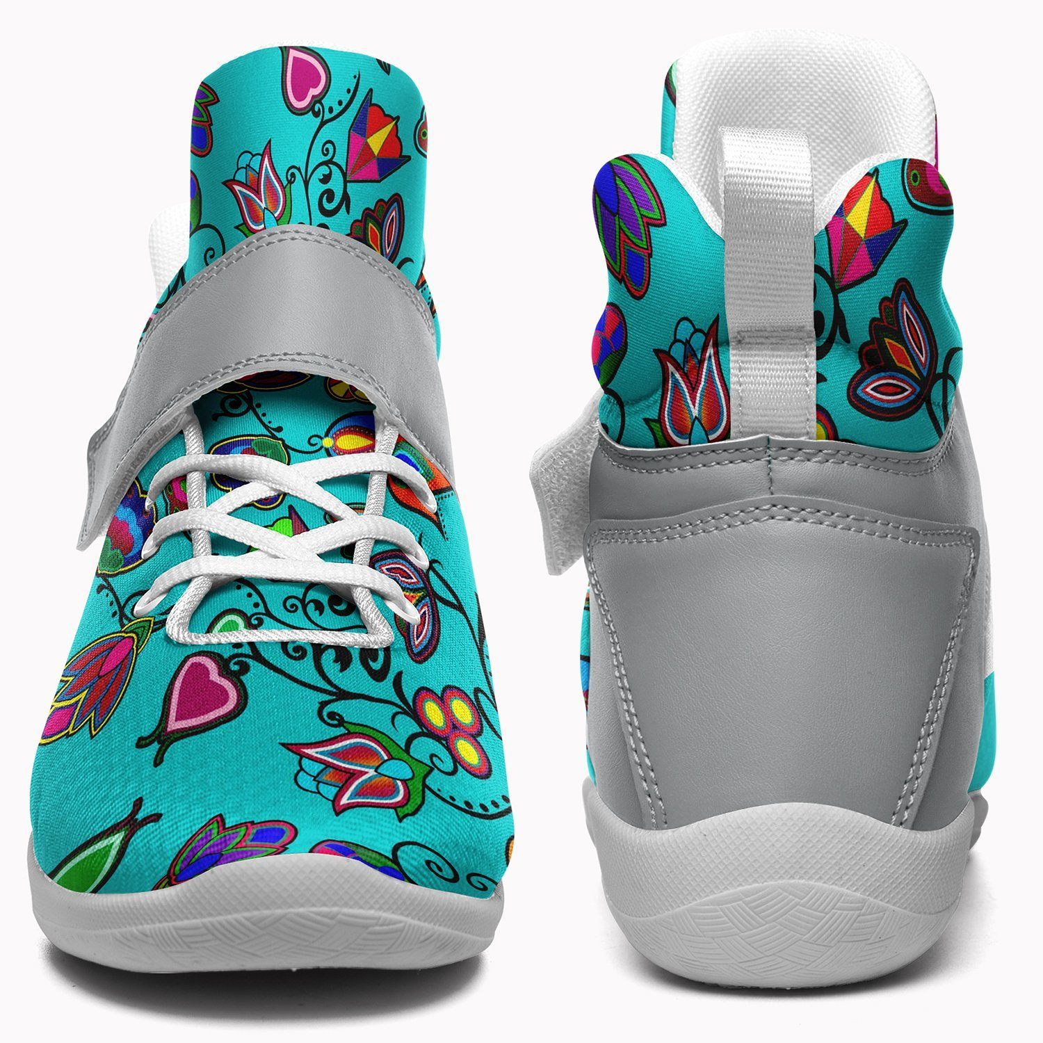Indigenous Paisley Sky Kid's Ipottaa Basketball / Sport High Top Shoes 49 Dzine