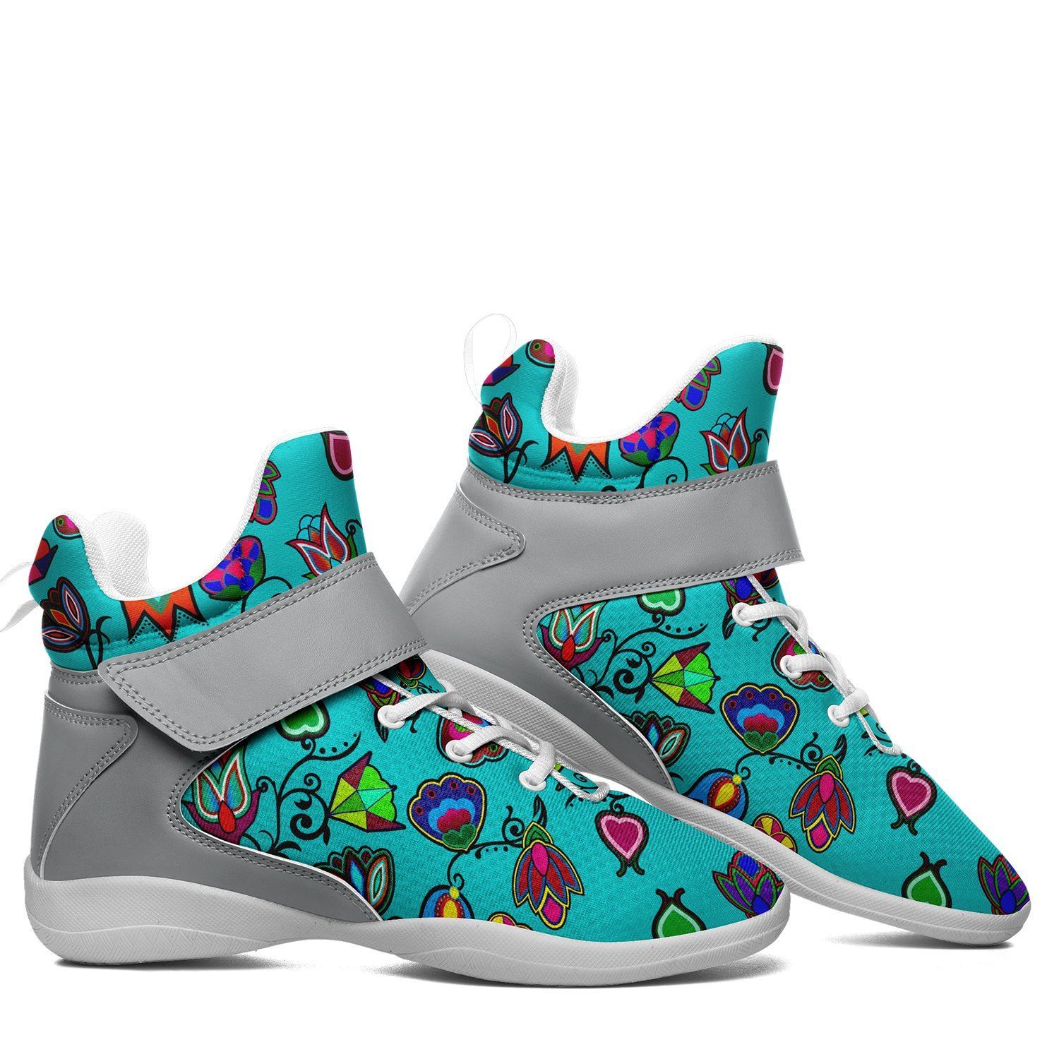 Indigenous Paisley Sky Kid's Ipottaa Basketball / Sport High Top Shoes 49 Dzine
