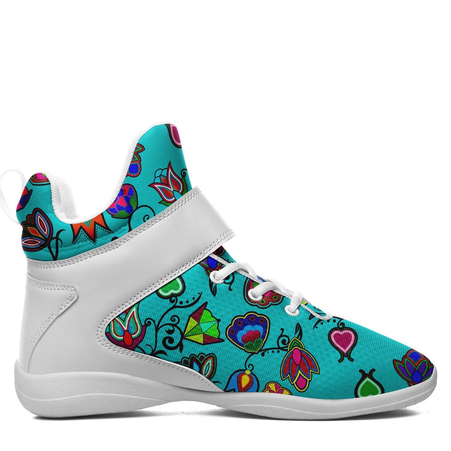 Indigenous Paisley Sky Kid's Ipottaa Basketball / Sport High Top Shoes 49 Dzine
