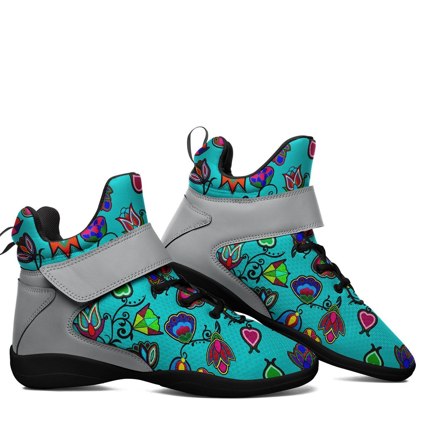 Indigenous Paisley Sky Kid's Ipottaa Basketball / Sport High Top Shoes 49 Dzine