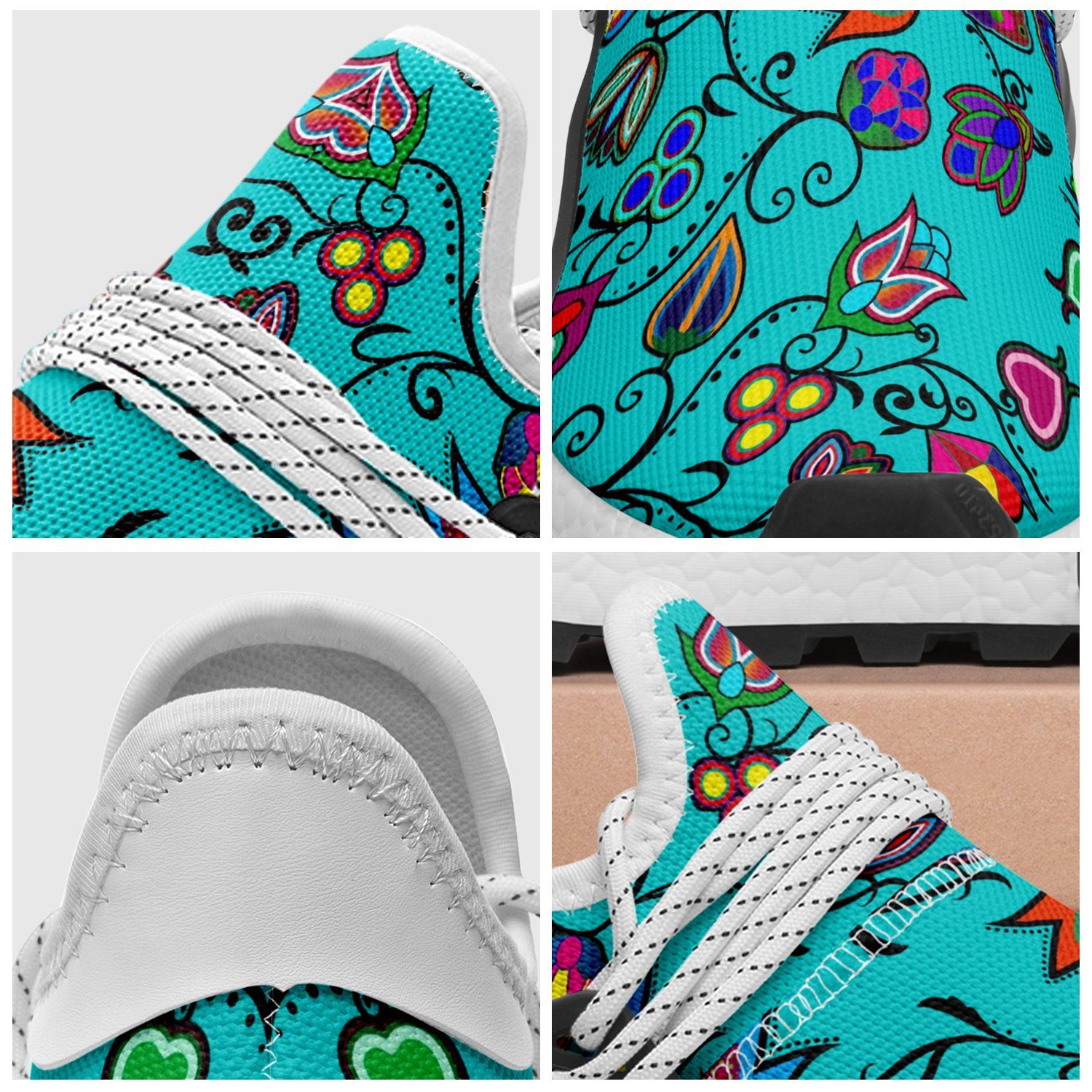 Indigenous Paisley Sky Okaki Sneakers Shoes 49 Dzine