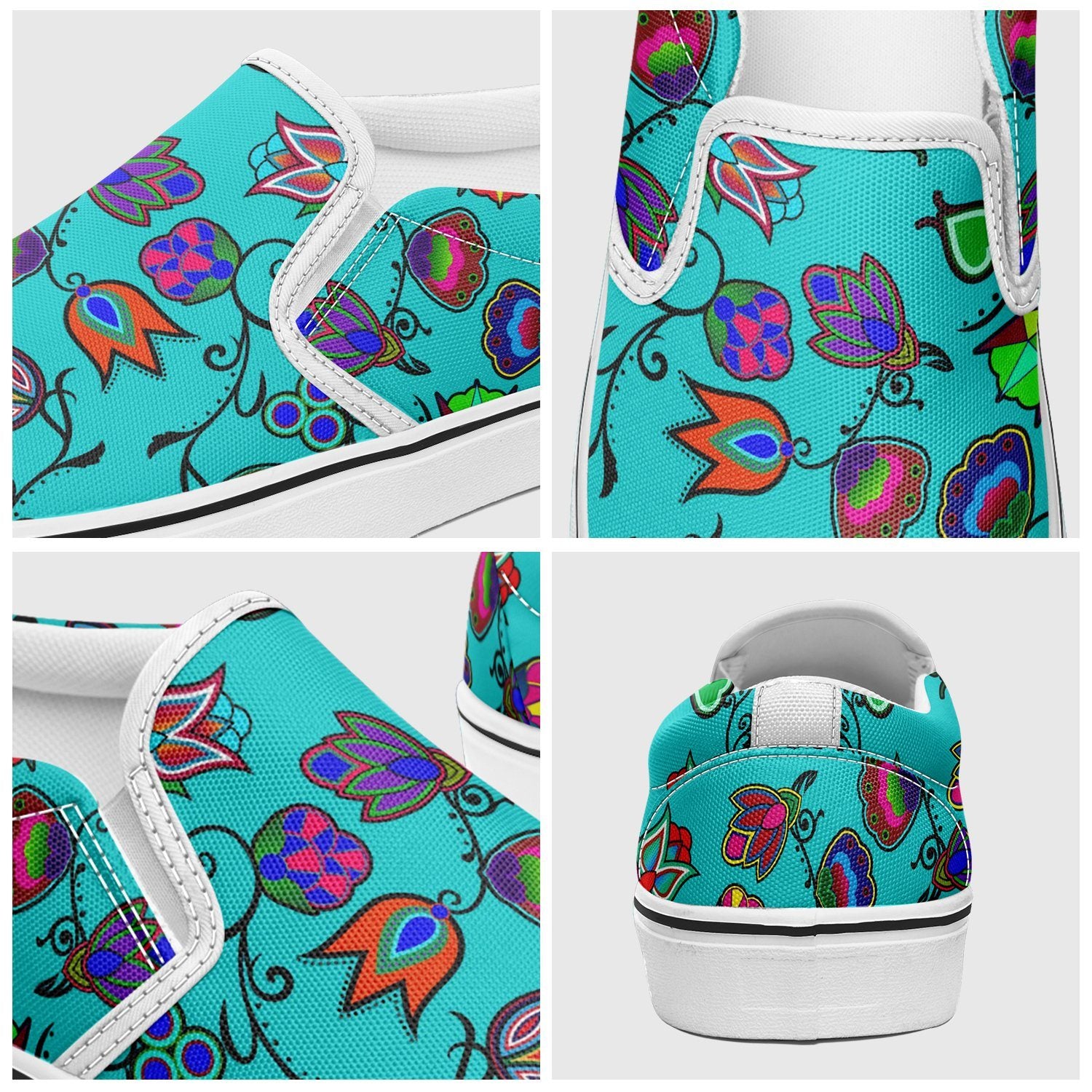Indigenous Paisley Sky Otoyimm Canvas Slip On Shoes 49 Dzine