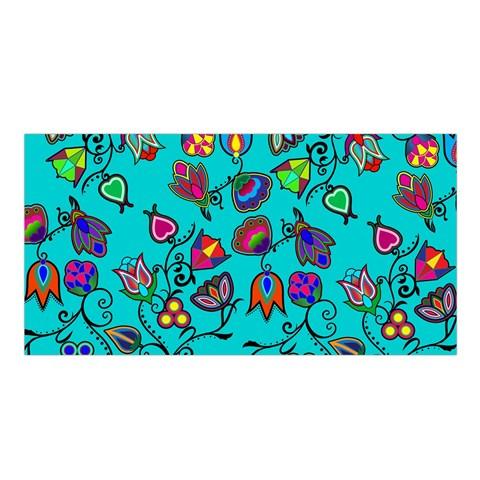 Indigenous Paisley Sky Satin Shawl Scarf 49 Dzine