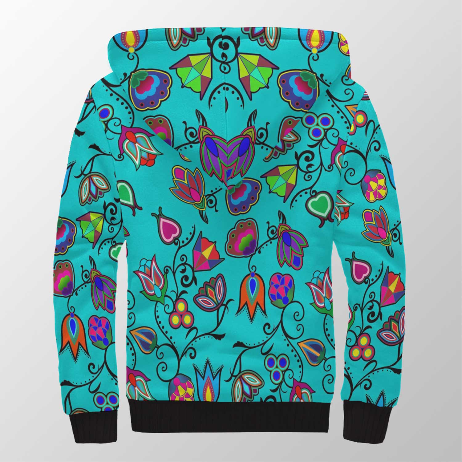Indigenous Paisley Sky Sherpa Hoodie 49 Dzine
