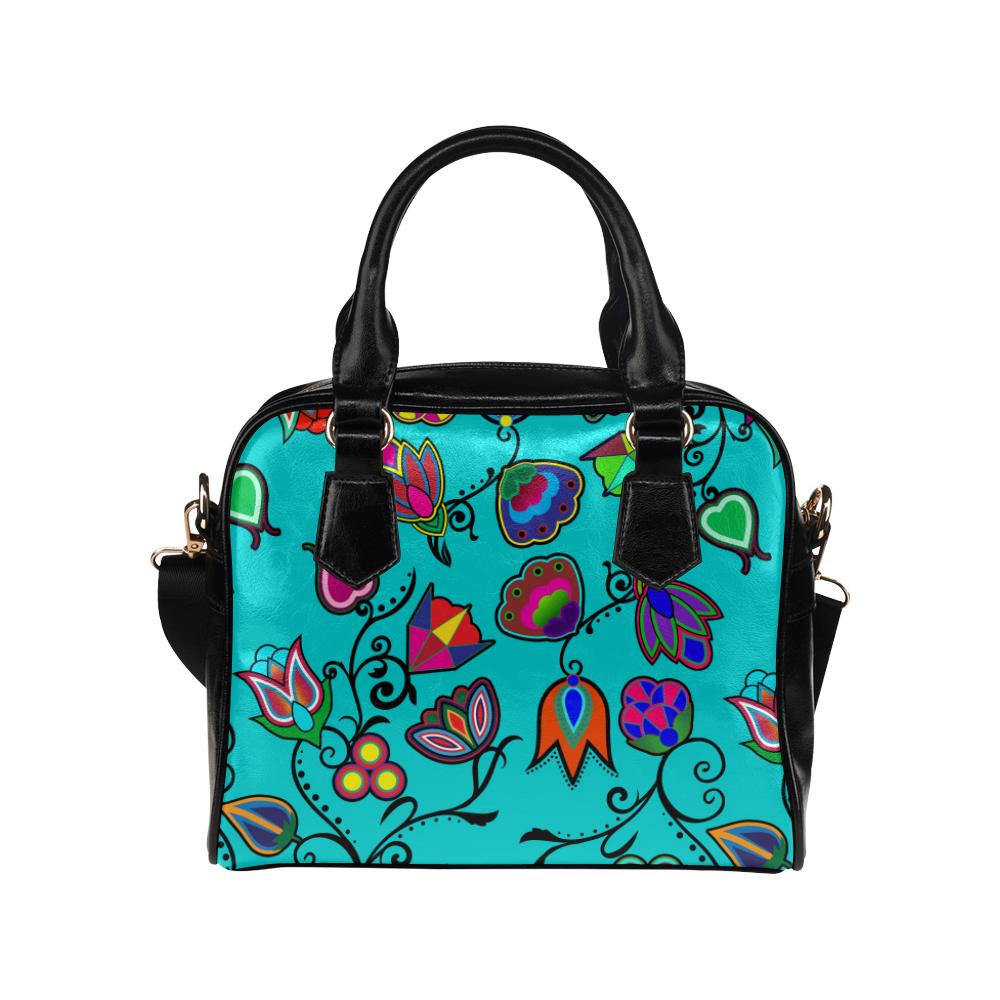 Indigenous Paisley - Sky Shoulder Handbag (Model 1634) Shoulder Handbags (1634) e-joyer