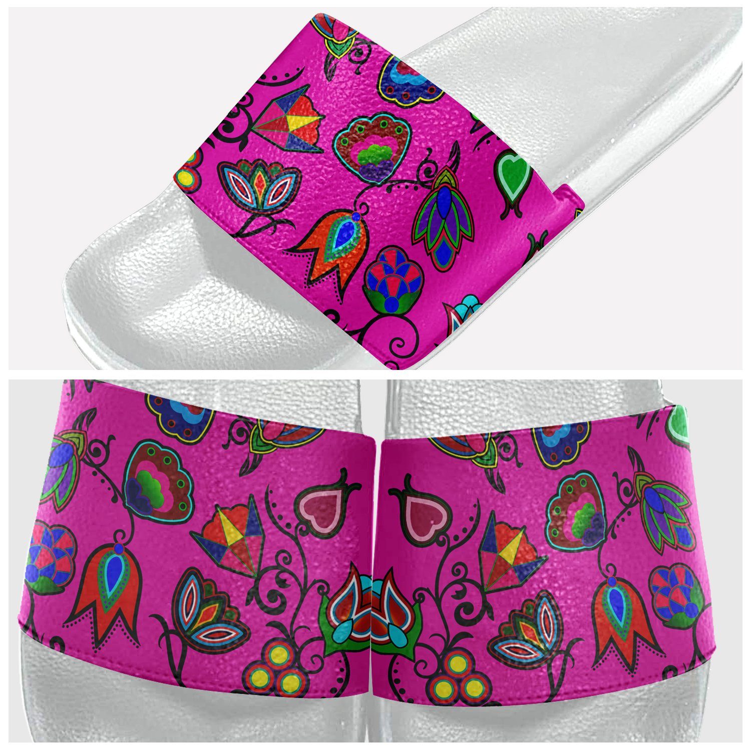 Indigenous Paisley Slide Sandals 49 Dzine