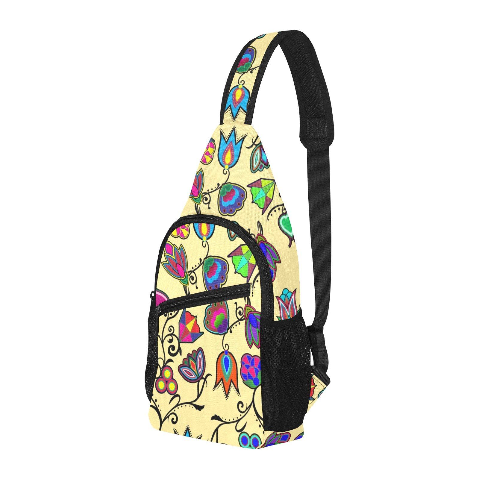 Indigenous Paisley Vanilla All Over Print Chest Bag (Model 1719) All Over Print Chest Bag (1719) e-joyer