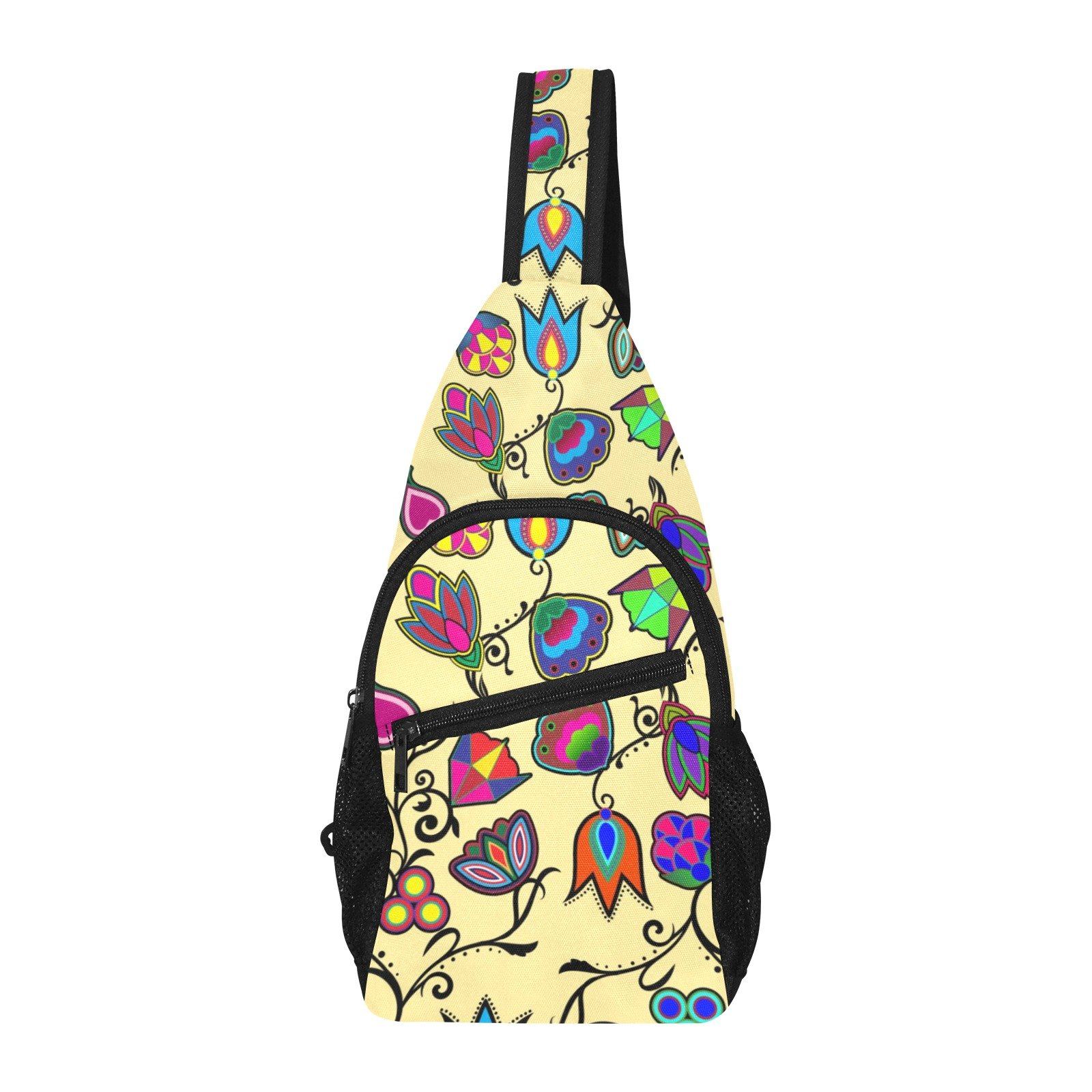 Indigenous Paisley Vanilla All Over Print Chest Bag (Model 1719) All Over Print Chest Bag (1719) e-joyer