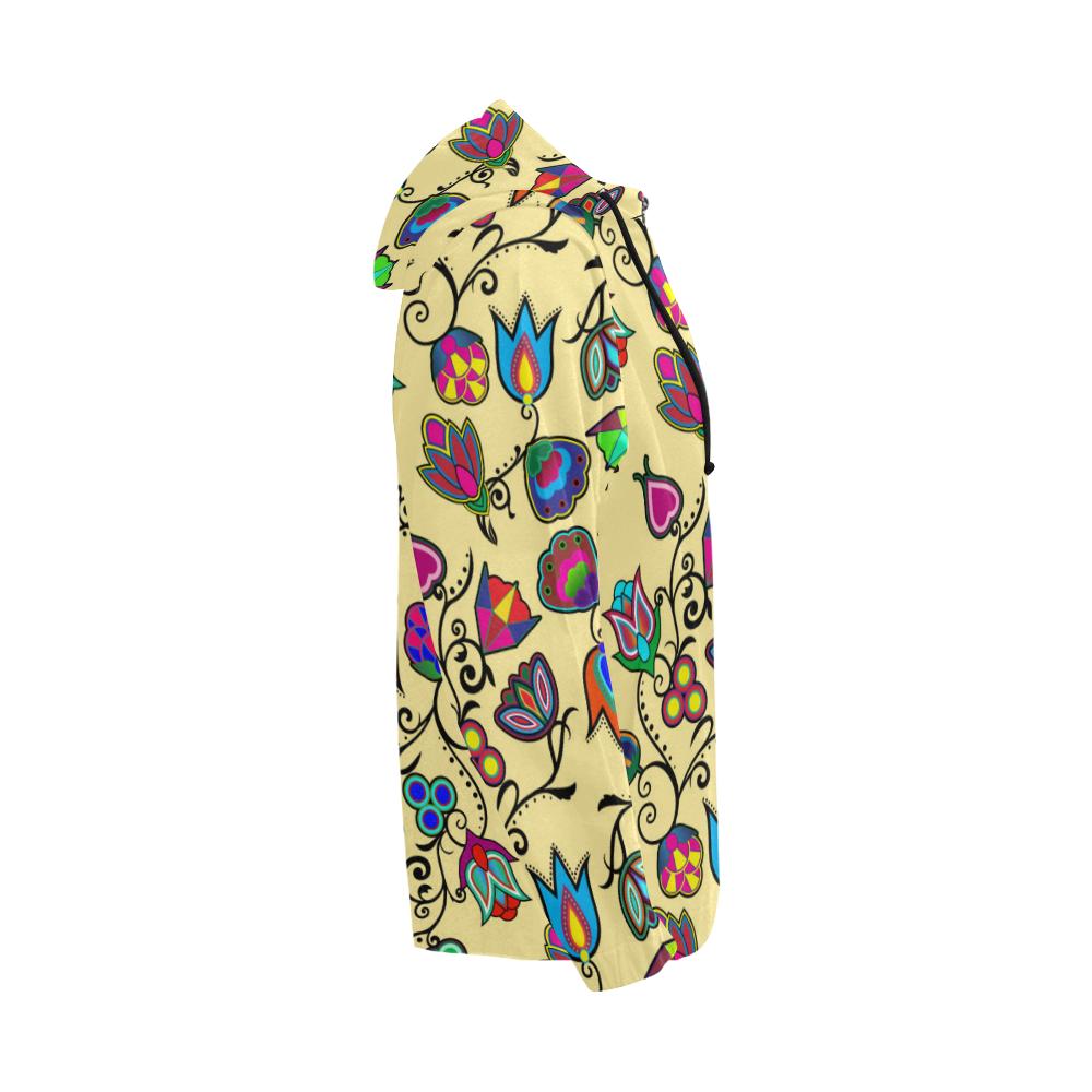 Indigenous Paisley - Vanilla All Over Print Full Zip Hoodie for Men (Model H14) All Over Print Full Zip Hoodie for Men (H14) e-joyer