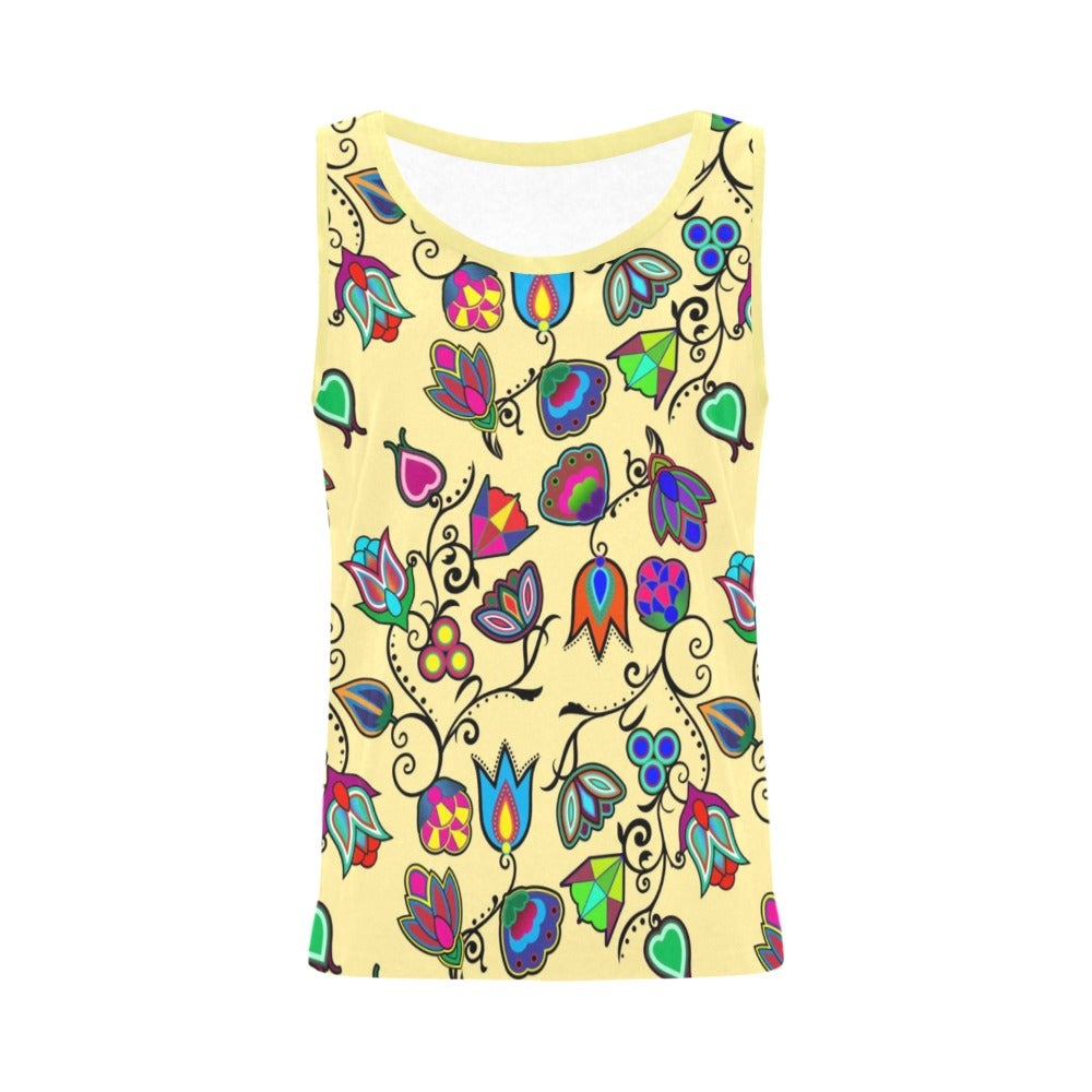 Indigenous Paisley Vanilla All Over Print Tank Top for Women (Model T43) All Over Print Tank Top for Women (T43) e-joyer