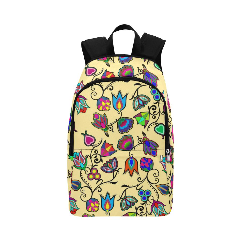 Indigenous Paisley Vanilla Fabric Backpack for Adult (Model 1659) Casual Backpack for Adult (1659) e-joyer
