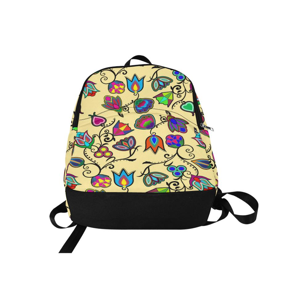Indigenous Paisley Vanilla Fabric Backpack for Adult (Model 1659) Casual Backpack for Adult (1659) e-joyer