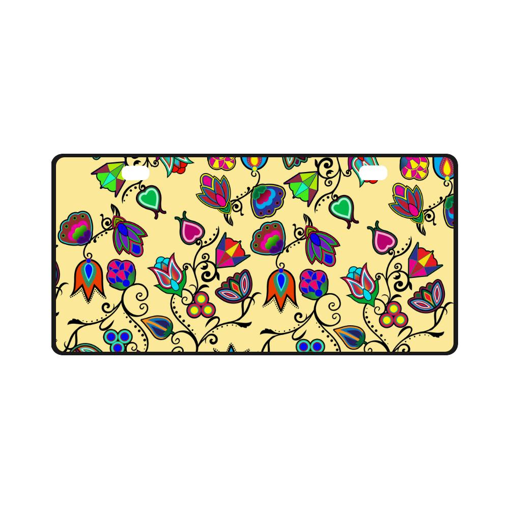 Indigenous Paisley - Vanilla License Plate License Plate e-joyer
