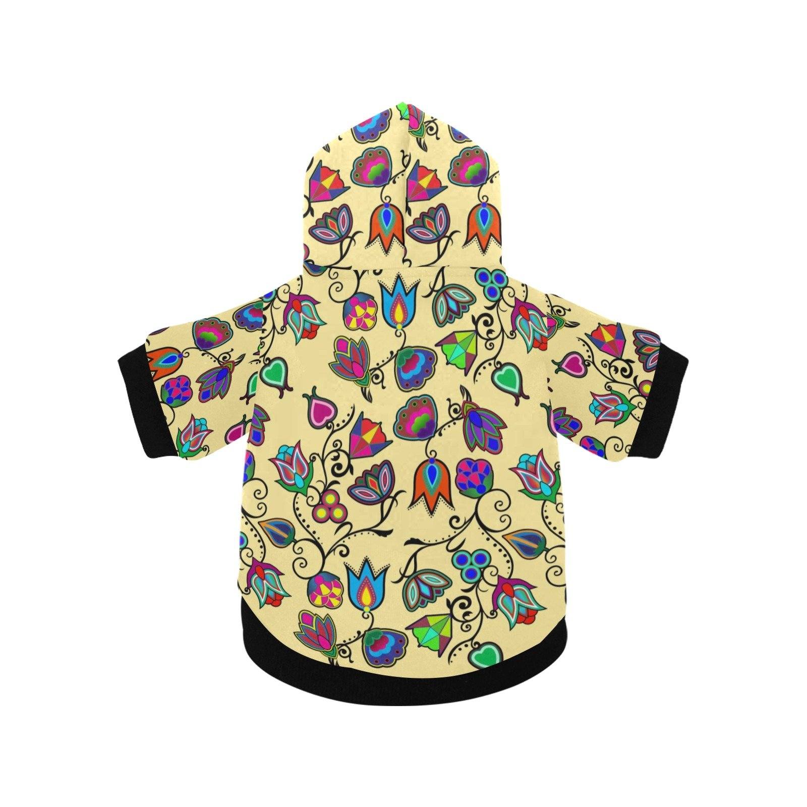Indigenous Paisley Vanilla Pet Dog Hoodie Pet Dog Hoodie e-joyer