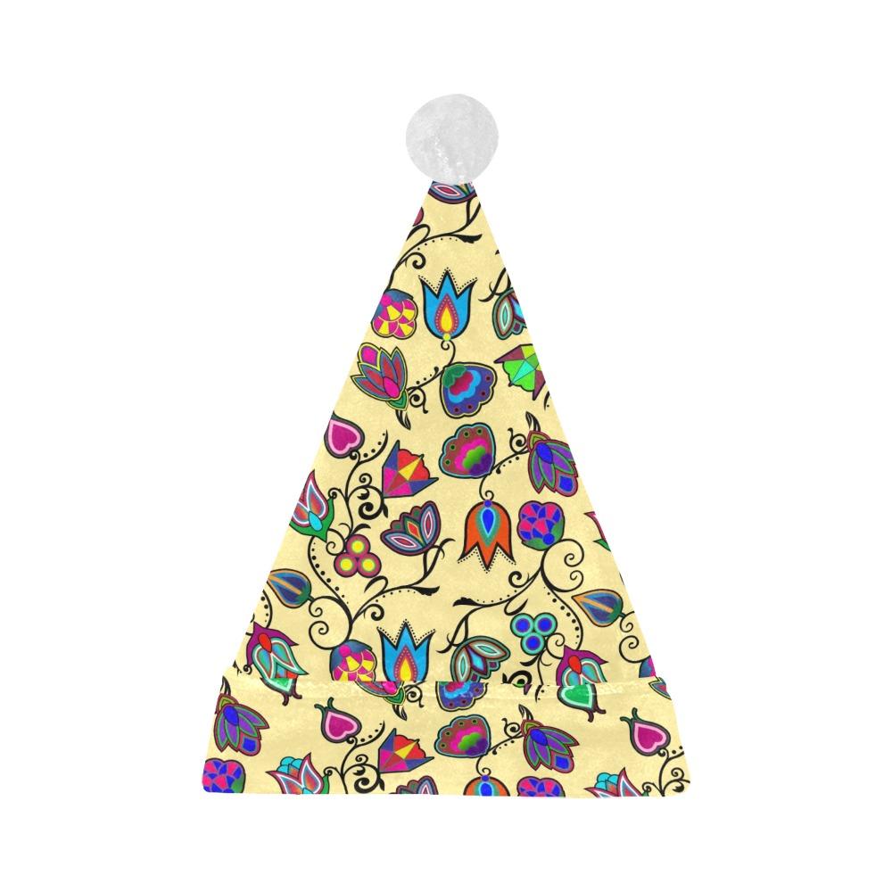 Indigenous Paisley Vanilla Santa Hat Santa Hat e-joyer