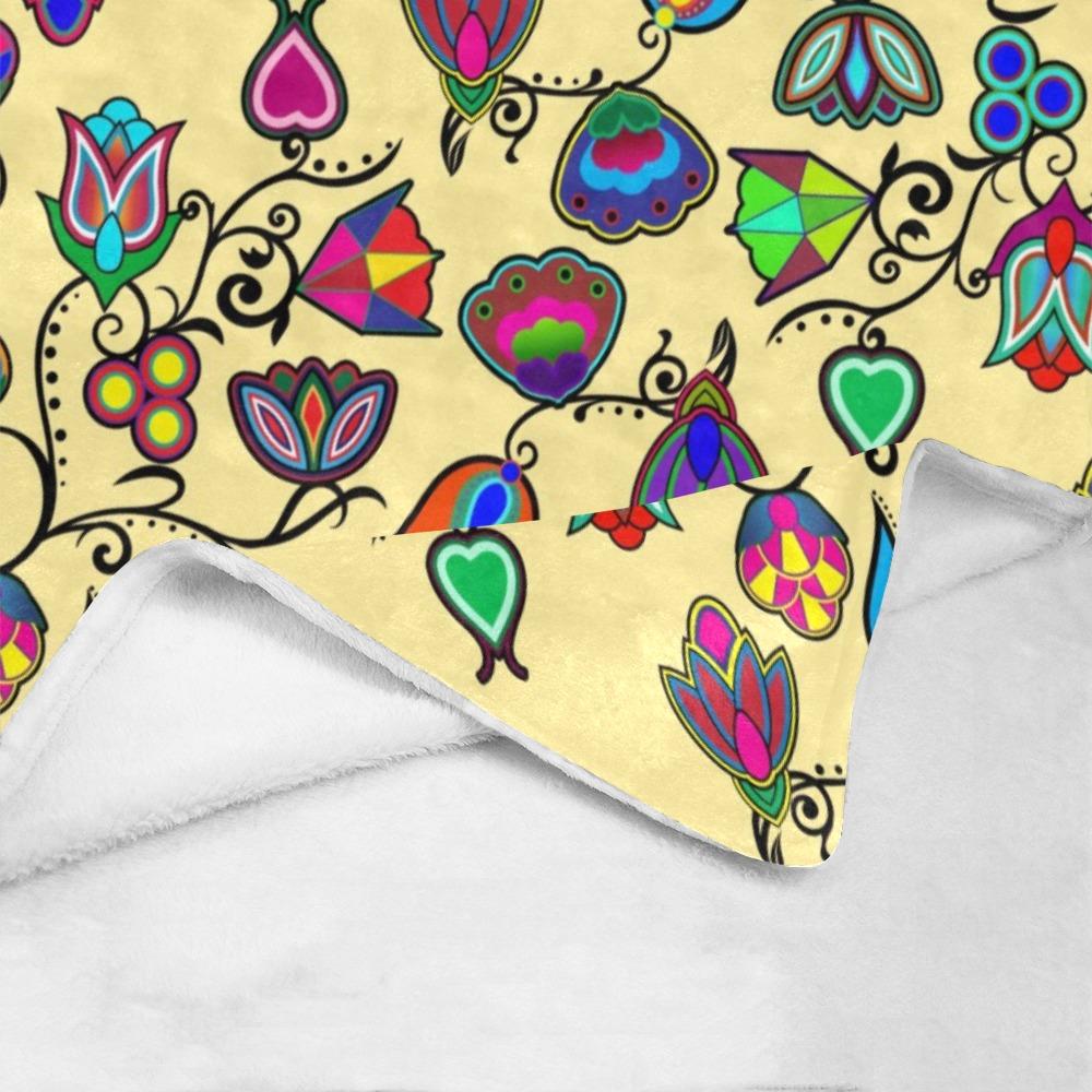 Indigenous Paisley Vanilla Ultra-Soft Micro Fleece Blanket 40"x50" Ultra-Soft Blanket 40''x50'' e-joyer