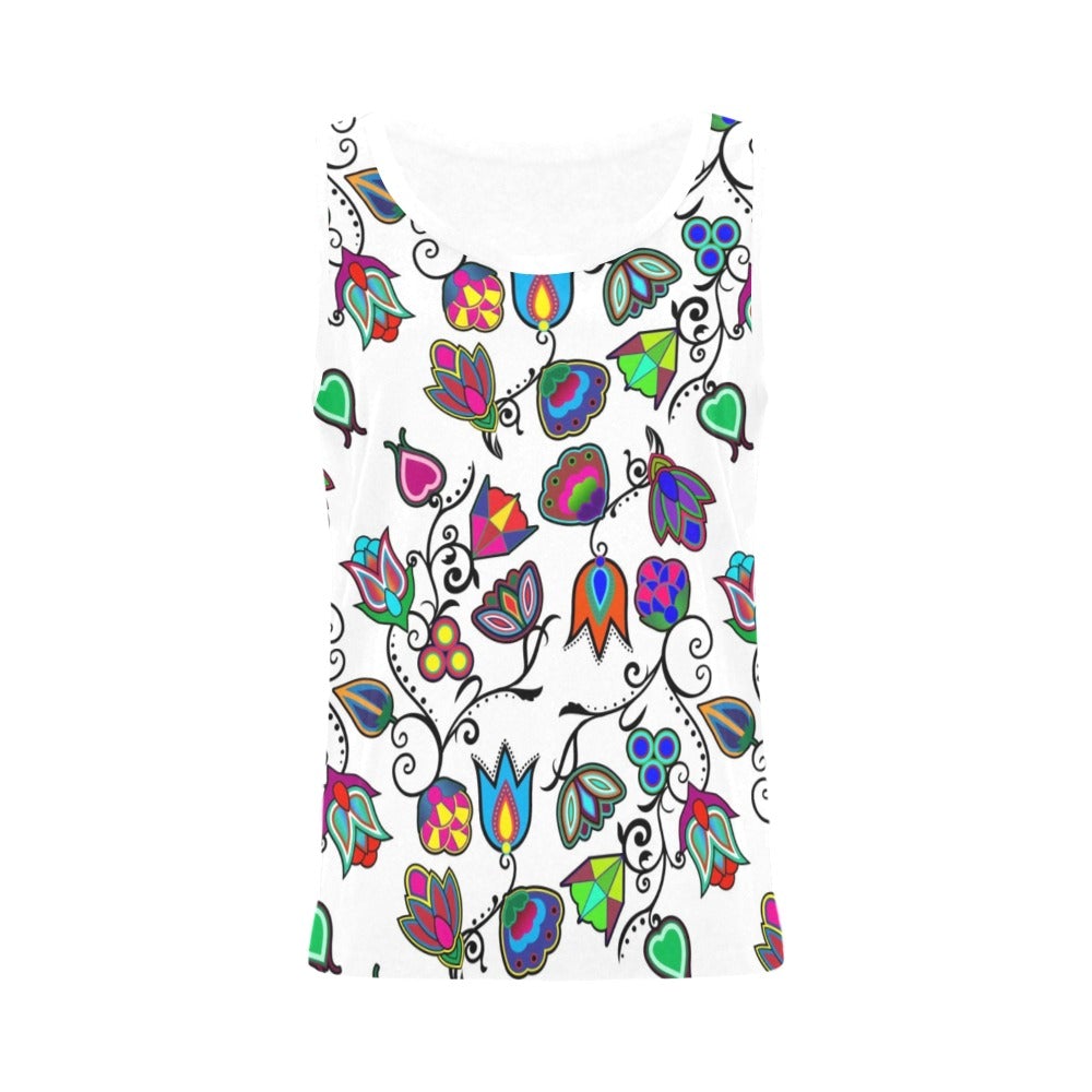 Indigenous Paisley White All Over Print Tank Top for Women (Model T43) All Over Print Tank Top for Women (T43) e-joyer