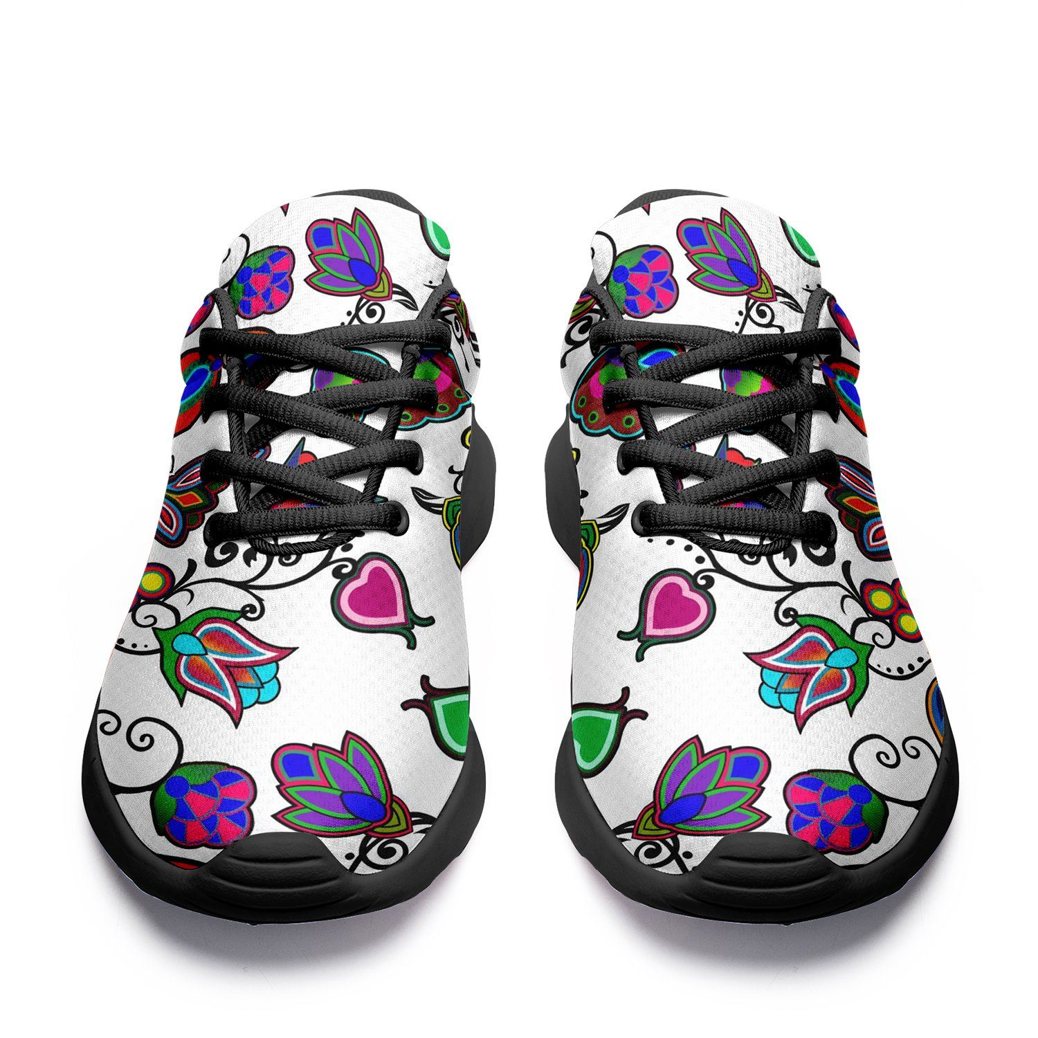 Indigenous Paisley White Ikkaayi Sport Sneakers 49 Dzine