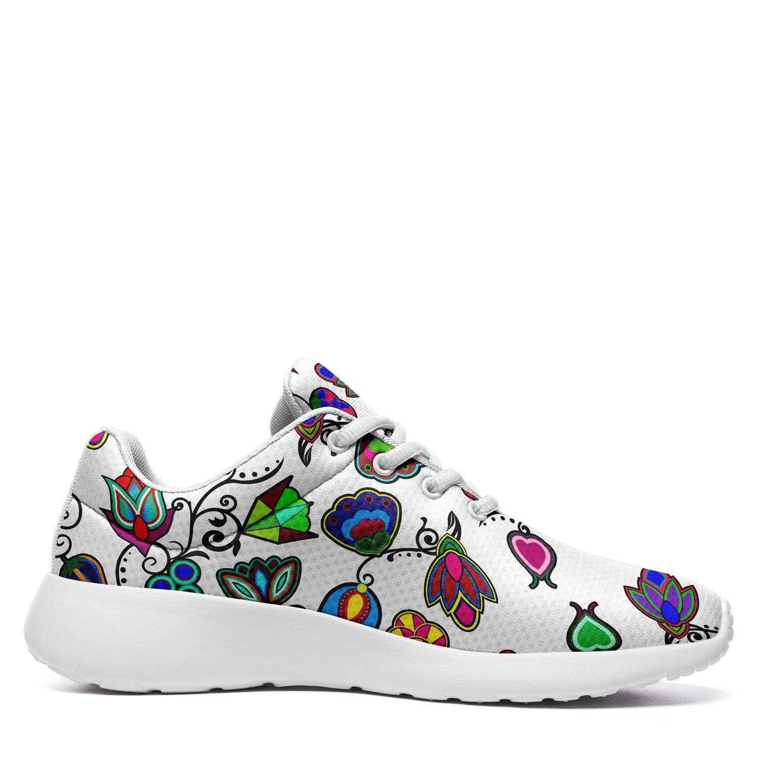 Indigenous Paisley White Ikkaayi Sport Sneakers 49 Dzine