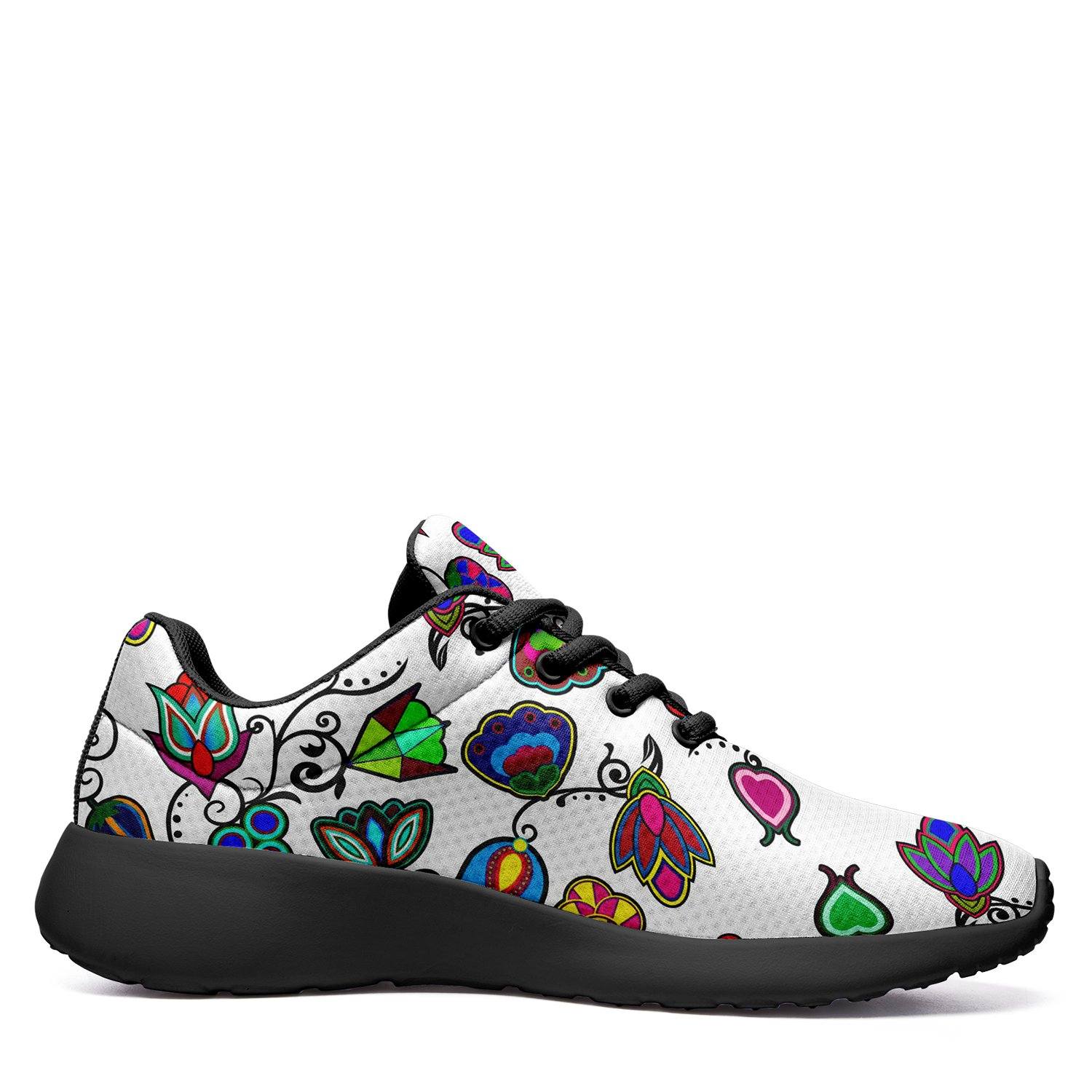Indigenous Paisley White Ikkaayi Sport Sneakers 49 Dzine