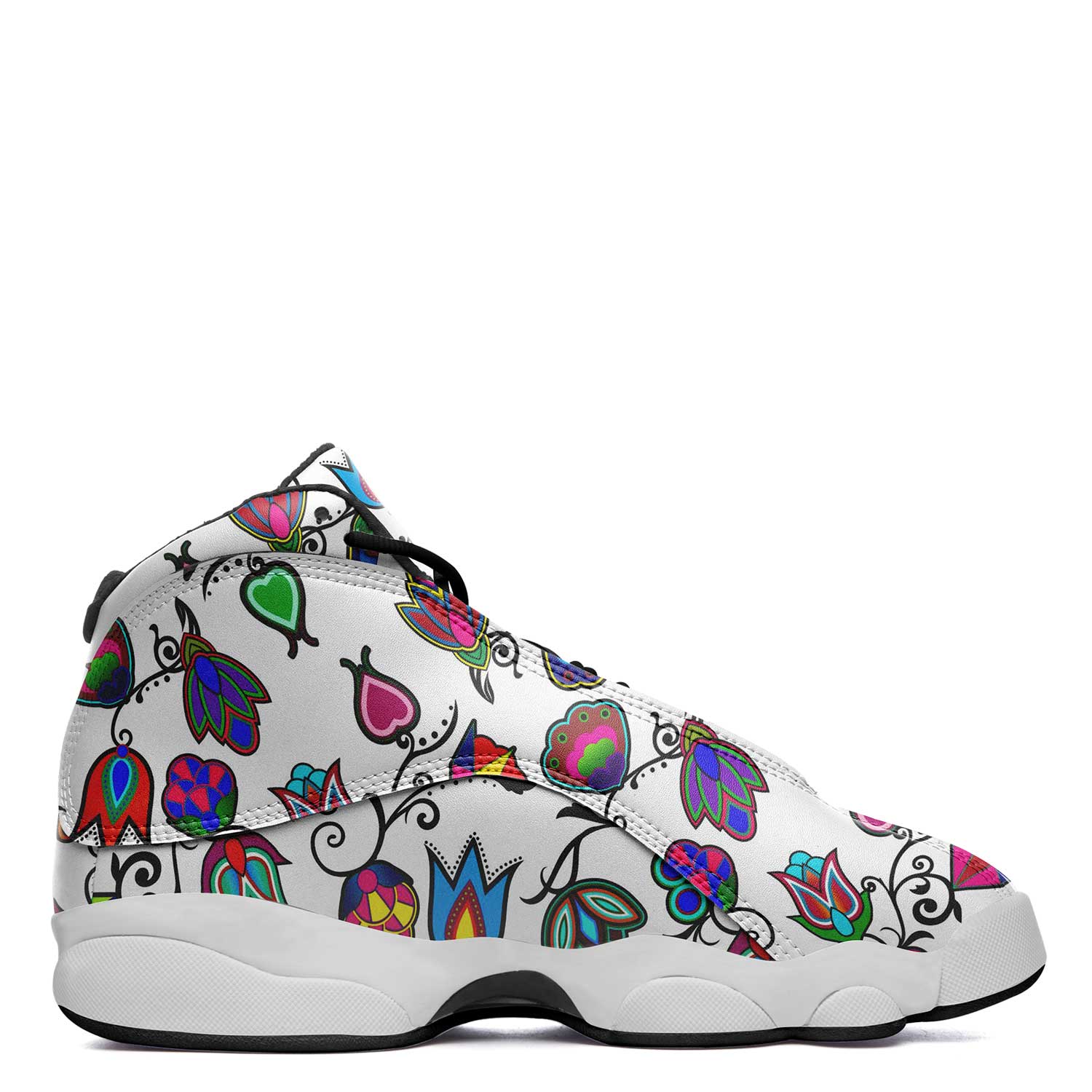 Indigenous Paisley - White Isstsokini Athletic Shoes Herman