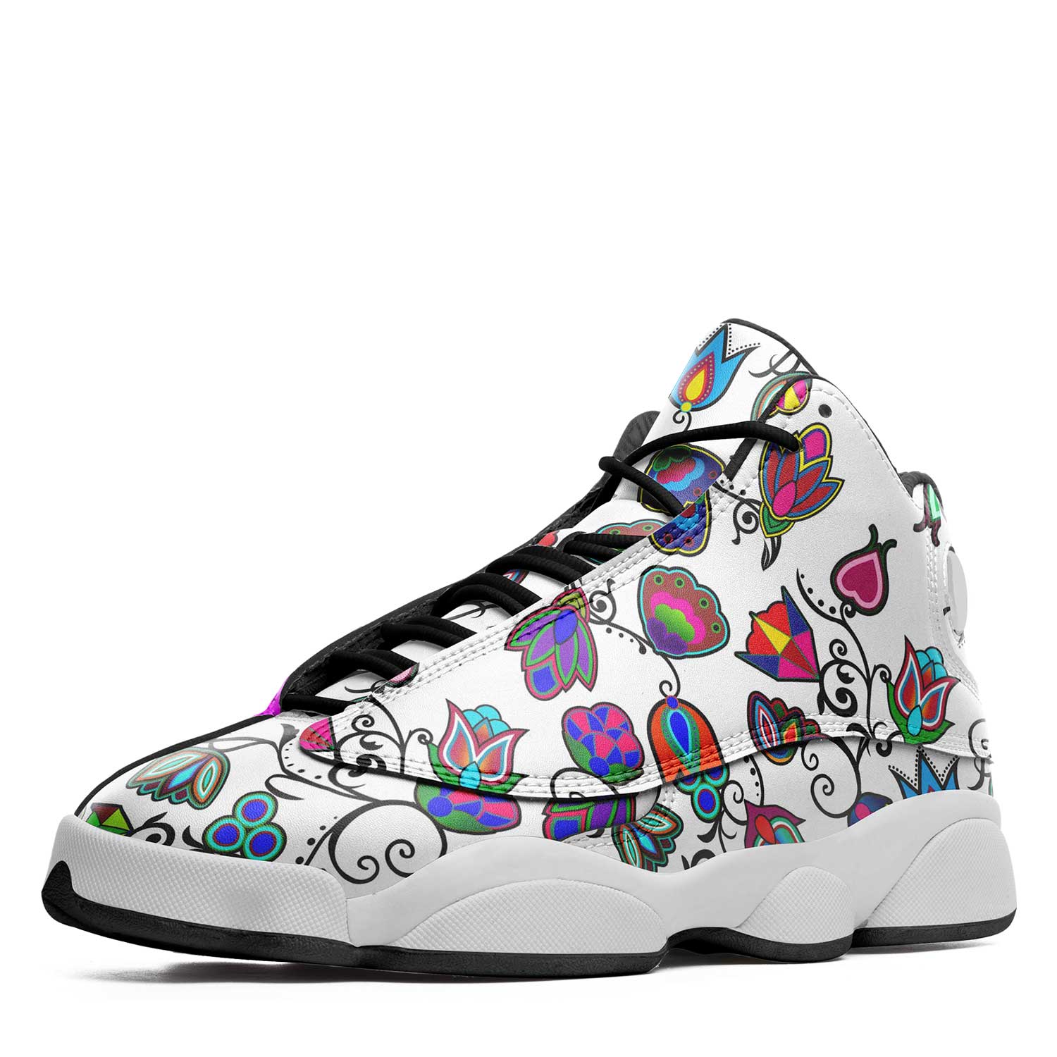 Indigenous Paisley - White Isstsokini Athletic Shoes Herman