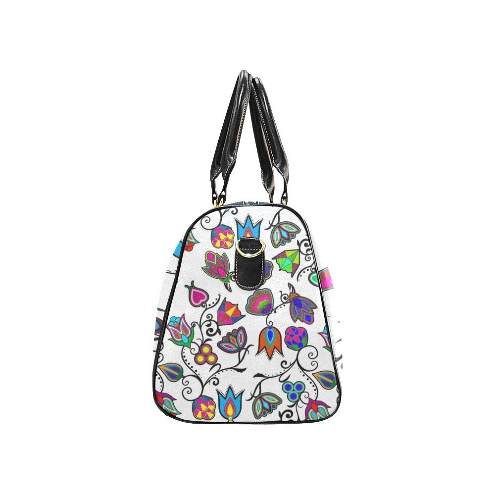 Indigenous Paisley White New Waterproof Travel Bag/Small (Model 1639) bag e-joyer