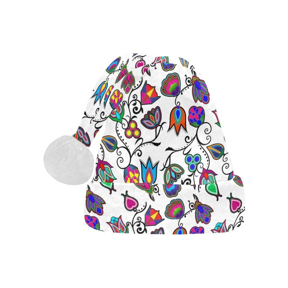 Indigenous Paisley White Santa Hat Santa Hat e-joyer