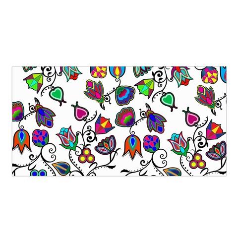 Indigenous Paisley White Satin Shawl Scarf 49 Dzine