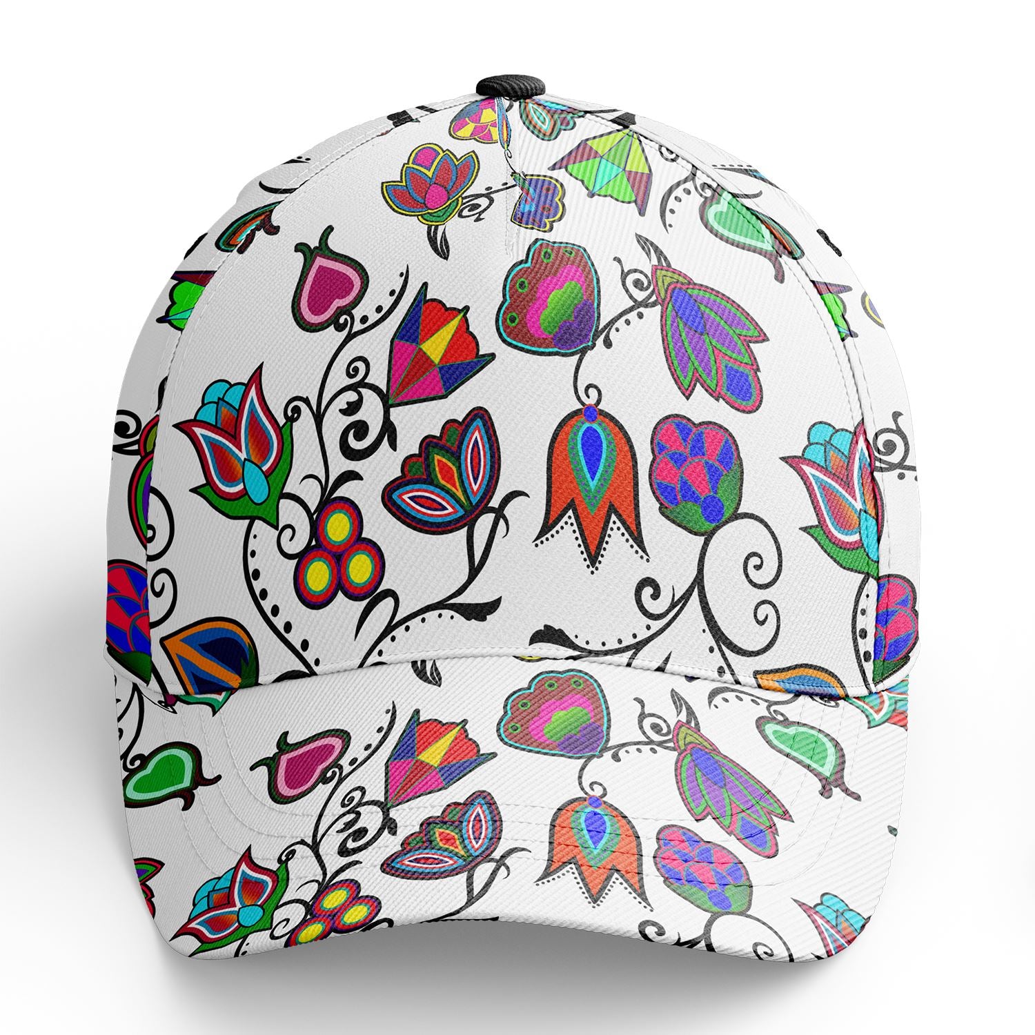 Indigenous Paisley White Snapback Hat hat Herman