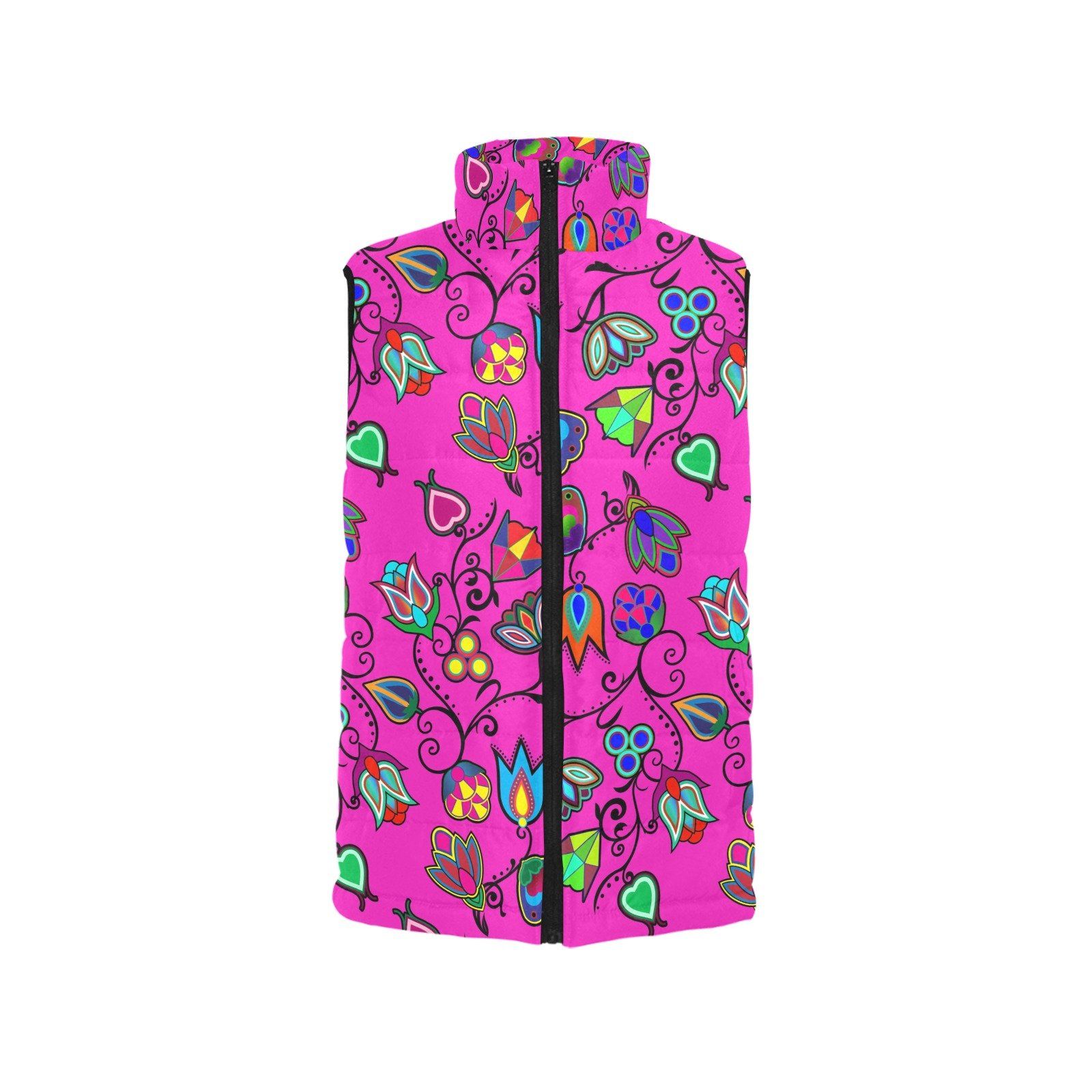 Indigenous Paisley Women's Padded Vest Jacket (Model H44) Women's Padded Vest Jacket (H44) e-joyer